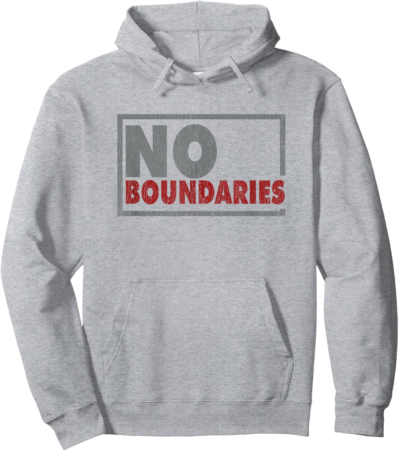 No Boundaries - Motivational Messages Hoodie - Hoodie | Ash