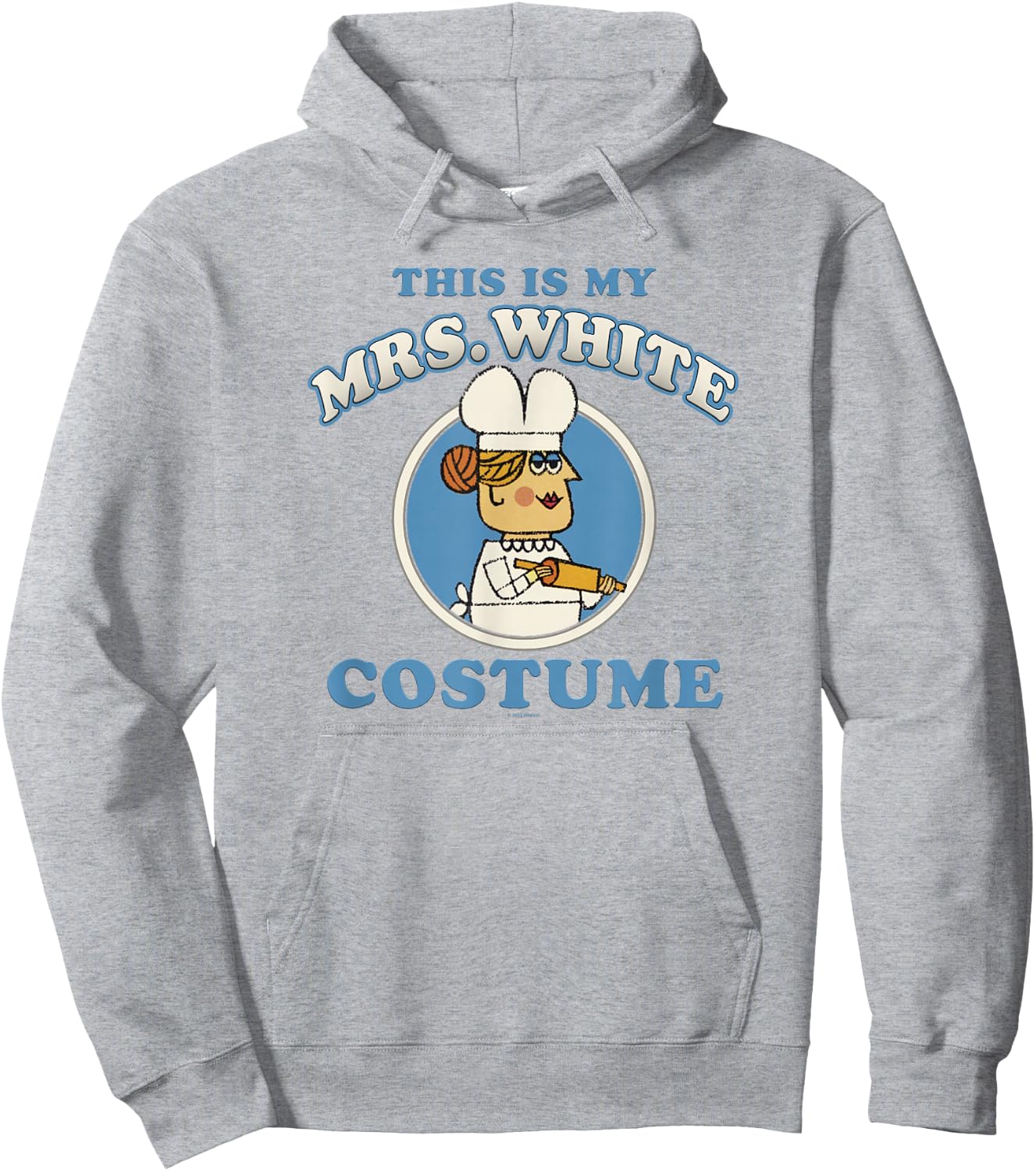 Clue This Is My Mrs. White Costume Hoodie - Hoodie | Ash