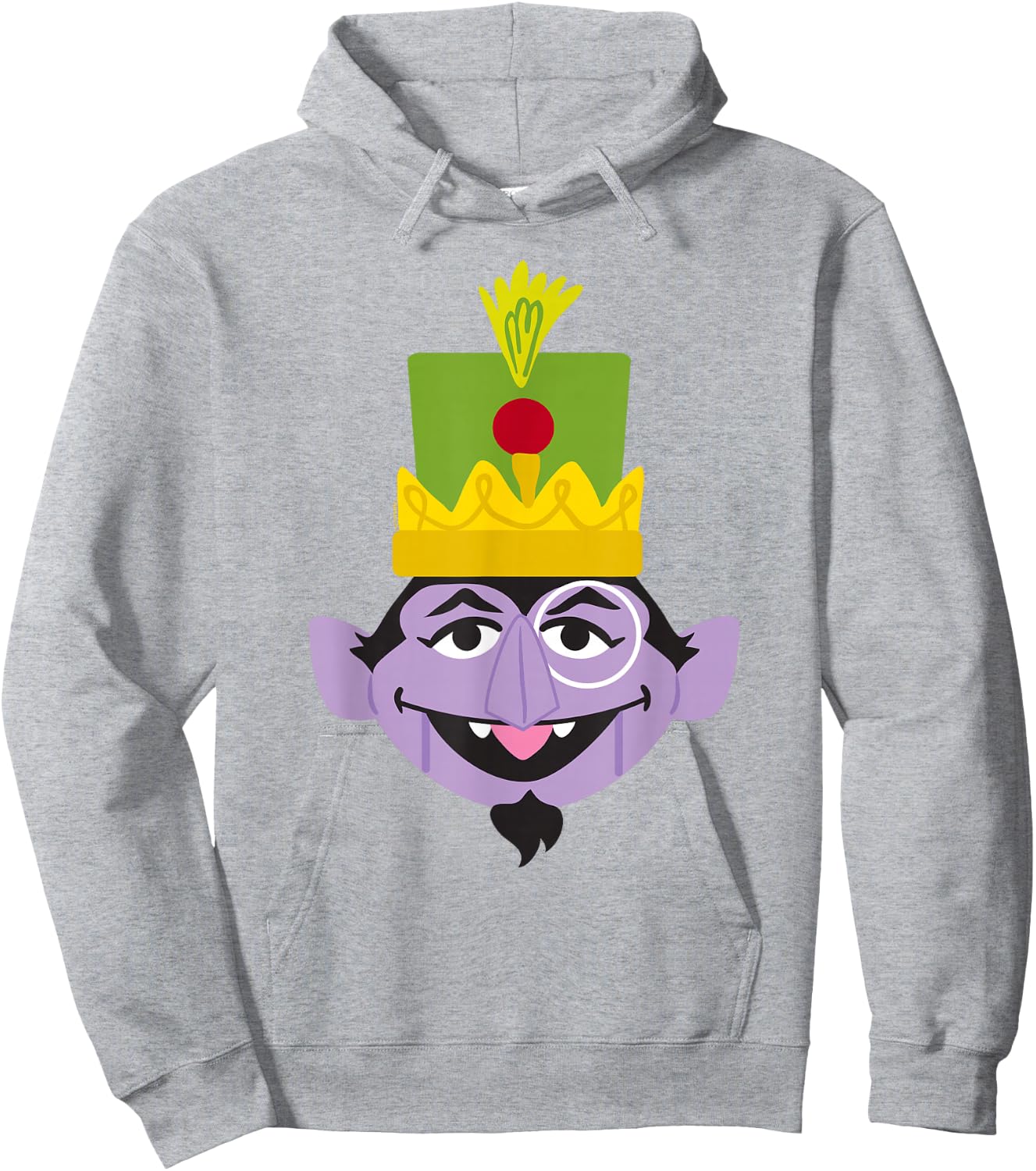 Sesame Street Christmas Nutcracker Count Hoodie - Hoodie | Ash