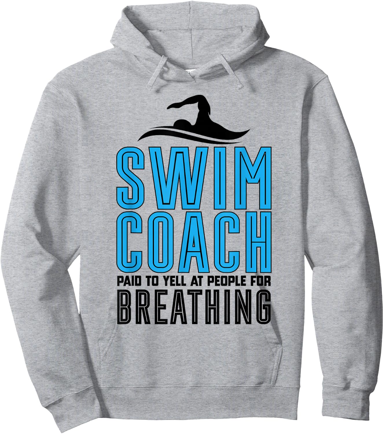 Swim Coach Funny Swimmer Coach Swimming Coach Hoodie - Hoodie | Ash