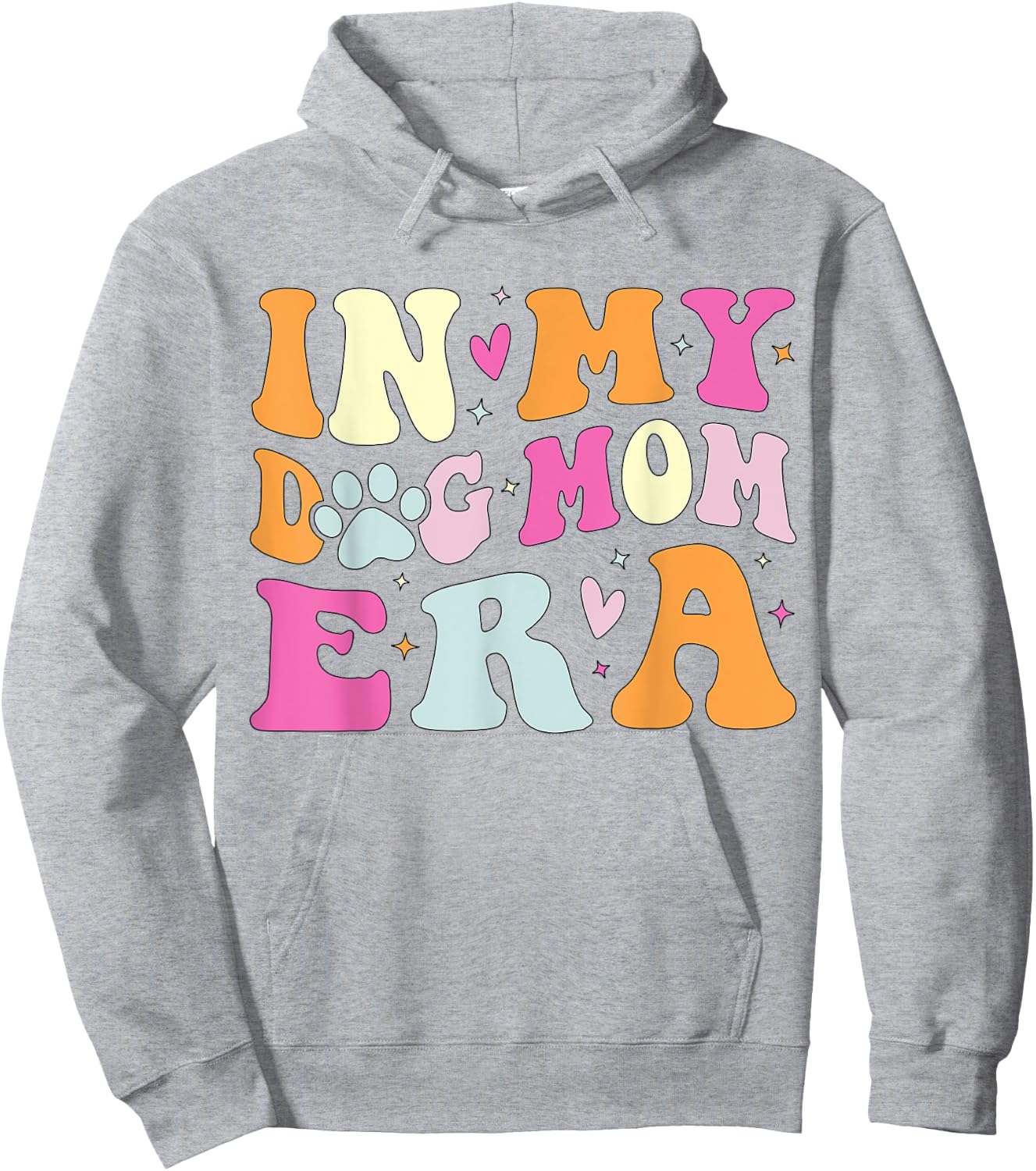 In My Dog Mom Era Cute Dog Mom Women Kids Hoodie - Hoodie | Ash