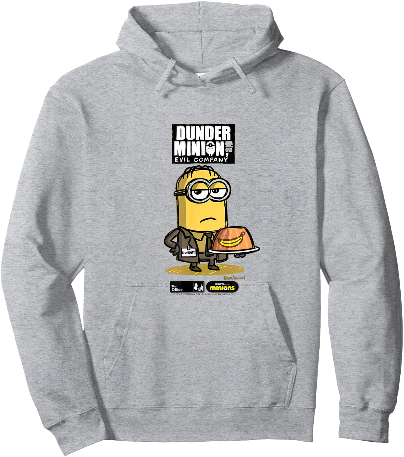 The Office X Minions Dwight Hoodie - Hoodie | Ash