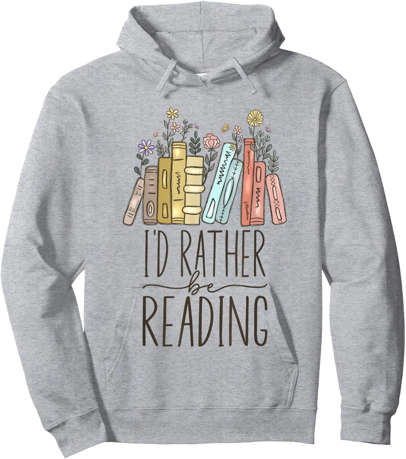 I'd Rather Be Reading Hoodie - Hoodie | Ash