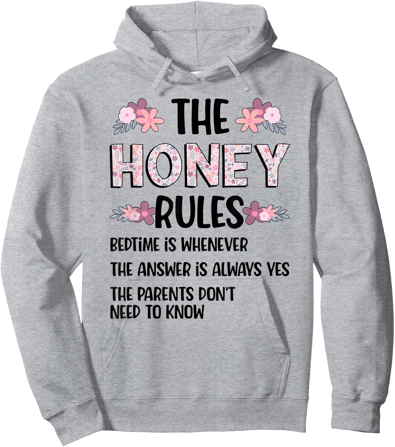 Honey Grandma Rules Honey Grandmother Hoodie - Hoodie | Ash
