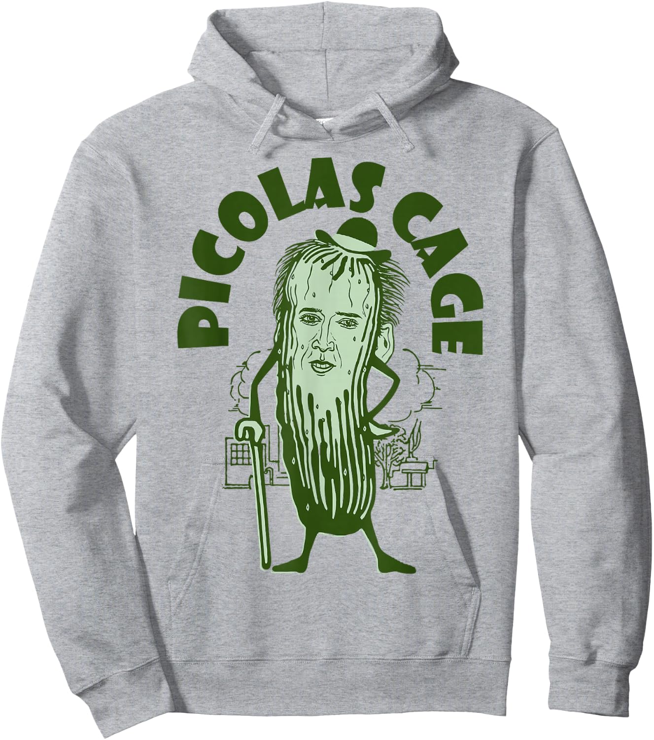 Picolas Cage Funny Cute Hoodie - Hoodie | Ash