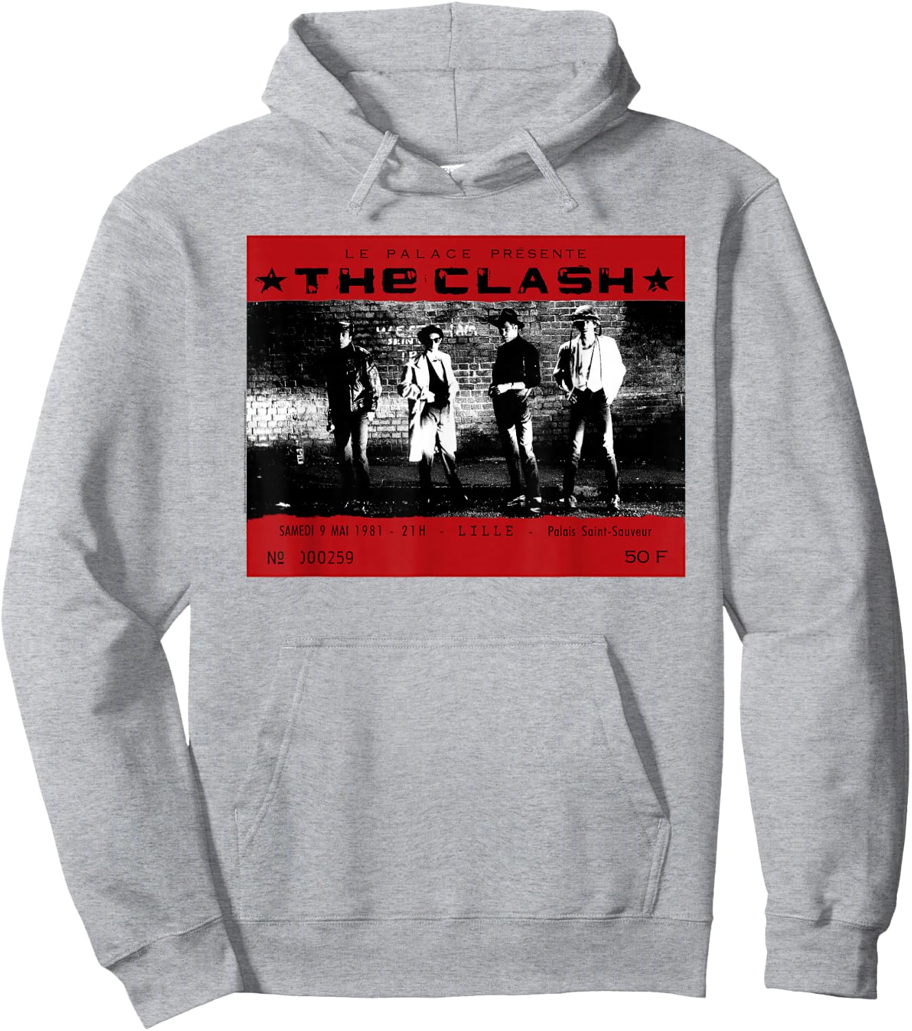 The Clash - Le Palace 1981 Hoodie - Hoodie | Ash