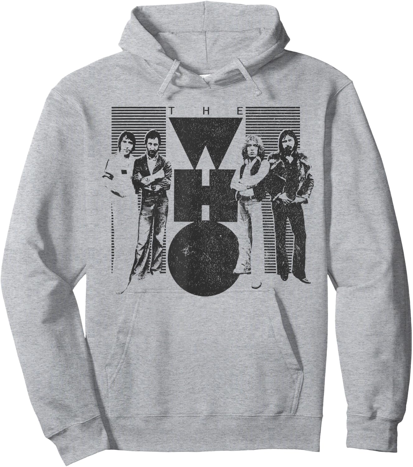 The Who Official Vintage 70's Black & White Hoodie - Hoodie | Ash