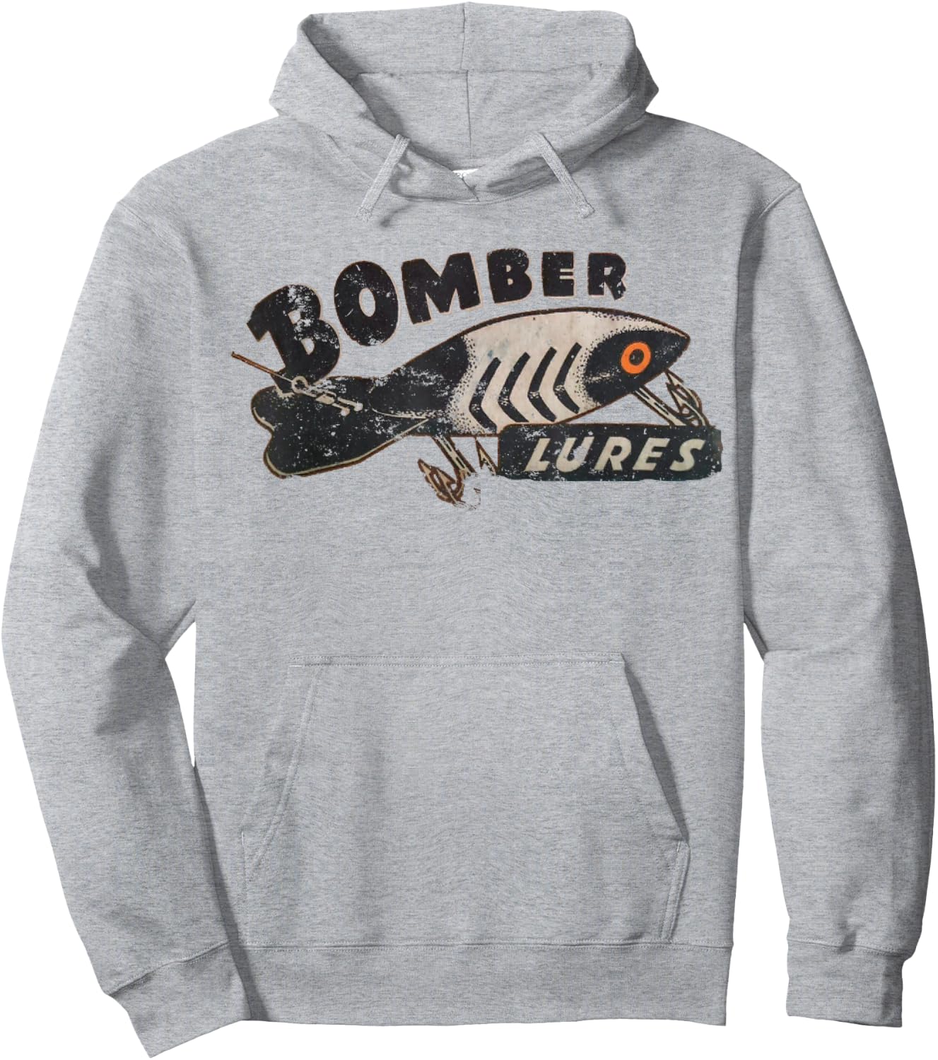 Bomber Lures - Fishing Vintage Lover Hoodie - Hoodie | Ash