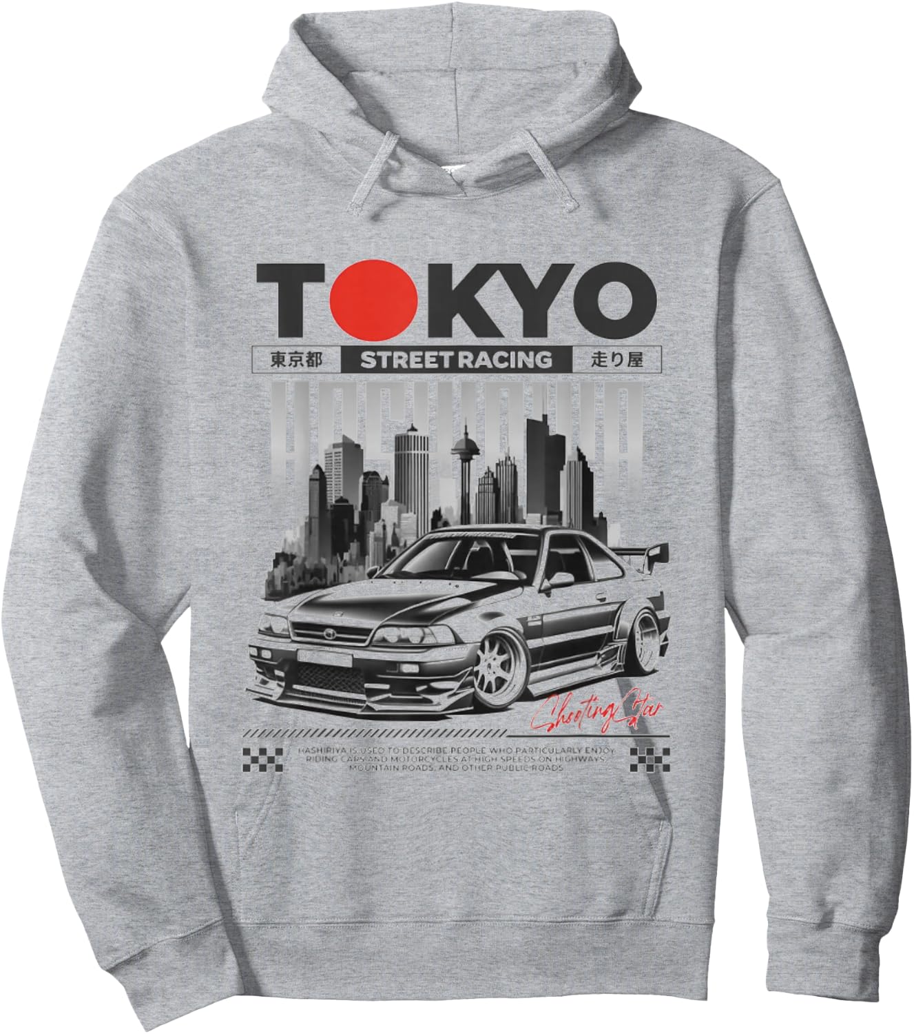 Tokyo Street racing Japan Hoodie - Hoodie | Ash
