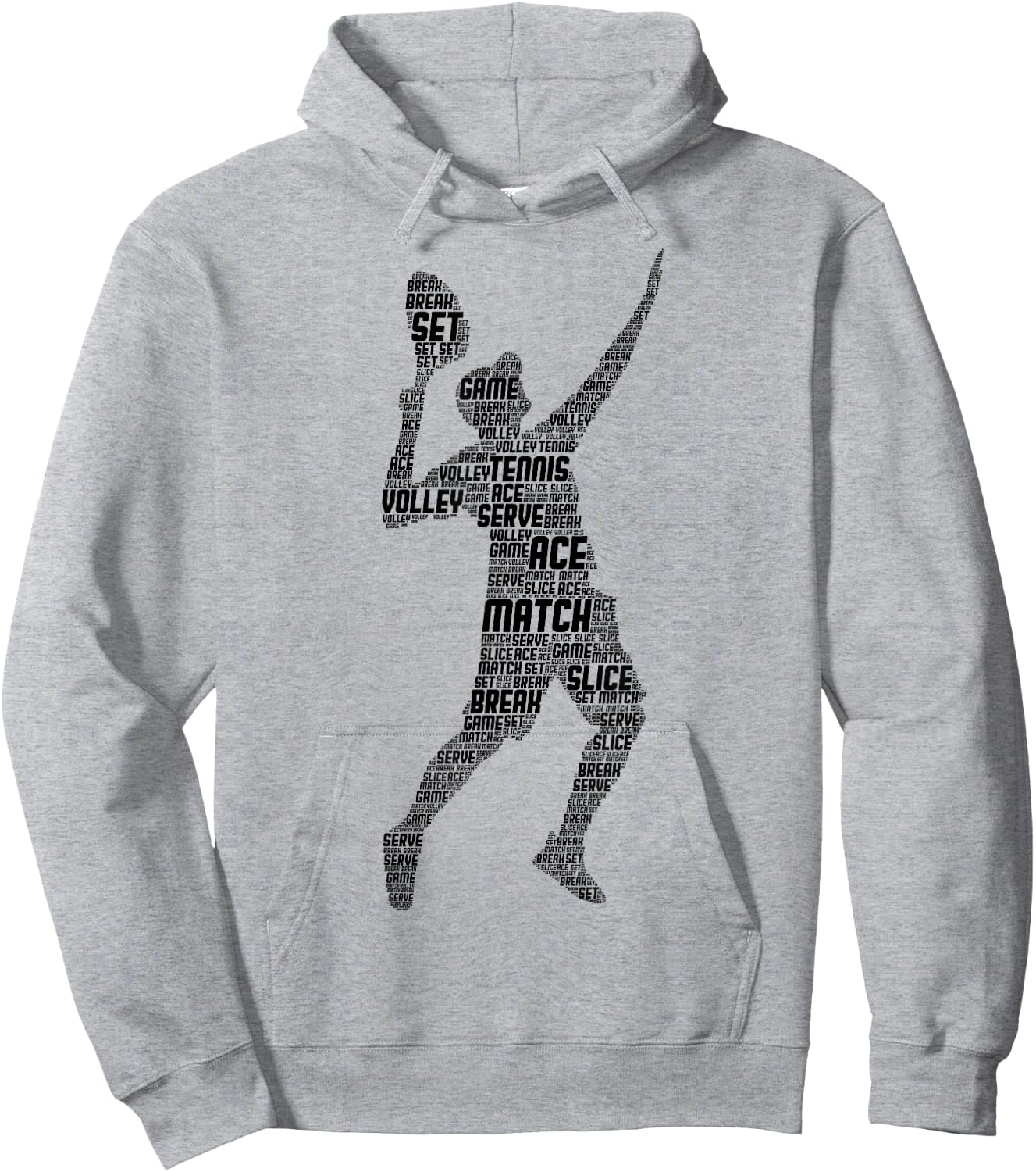 Tennis Player Boys Youth Men Kids Hoodie - Hoodie | Ash