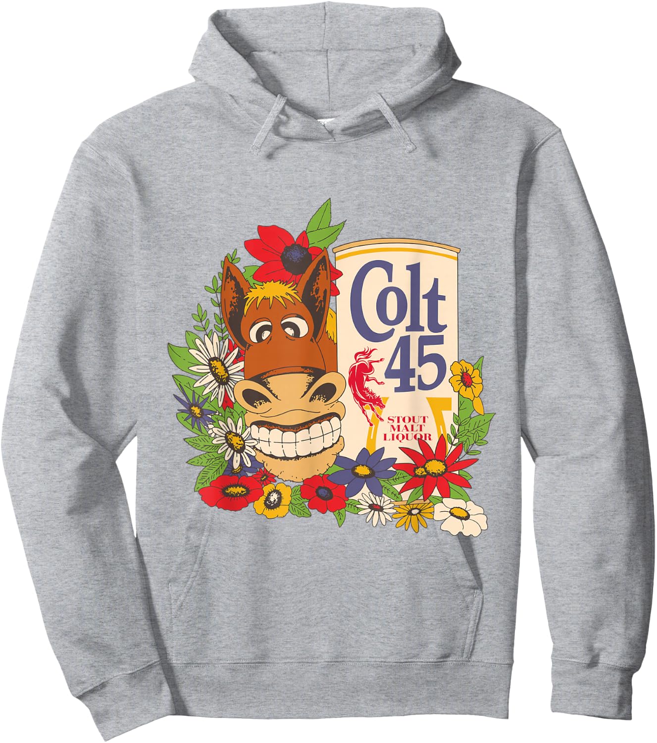 Colt 45 Beer Style - Donkey Hoodie - Hoodie | Ash
