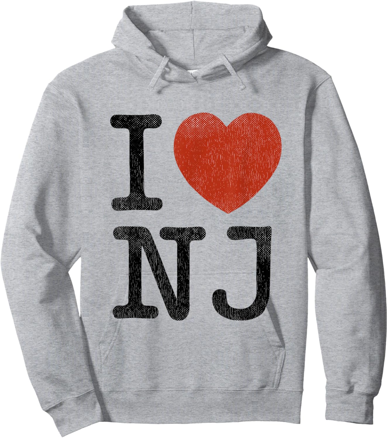 I Love NJ Souvenir I Heart New Jersey Hoodie - Hoodie | Ash