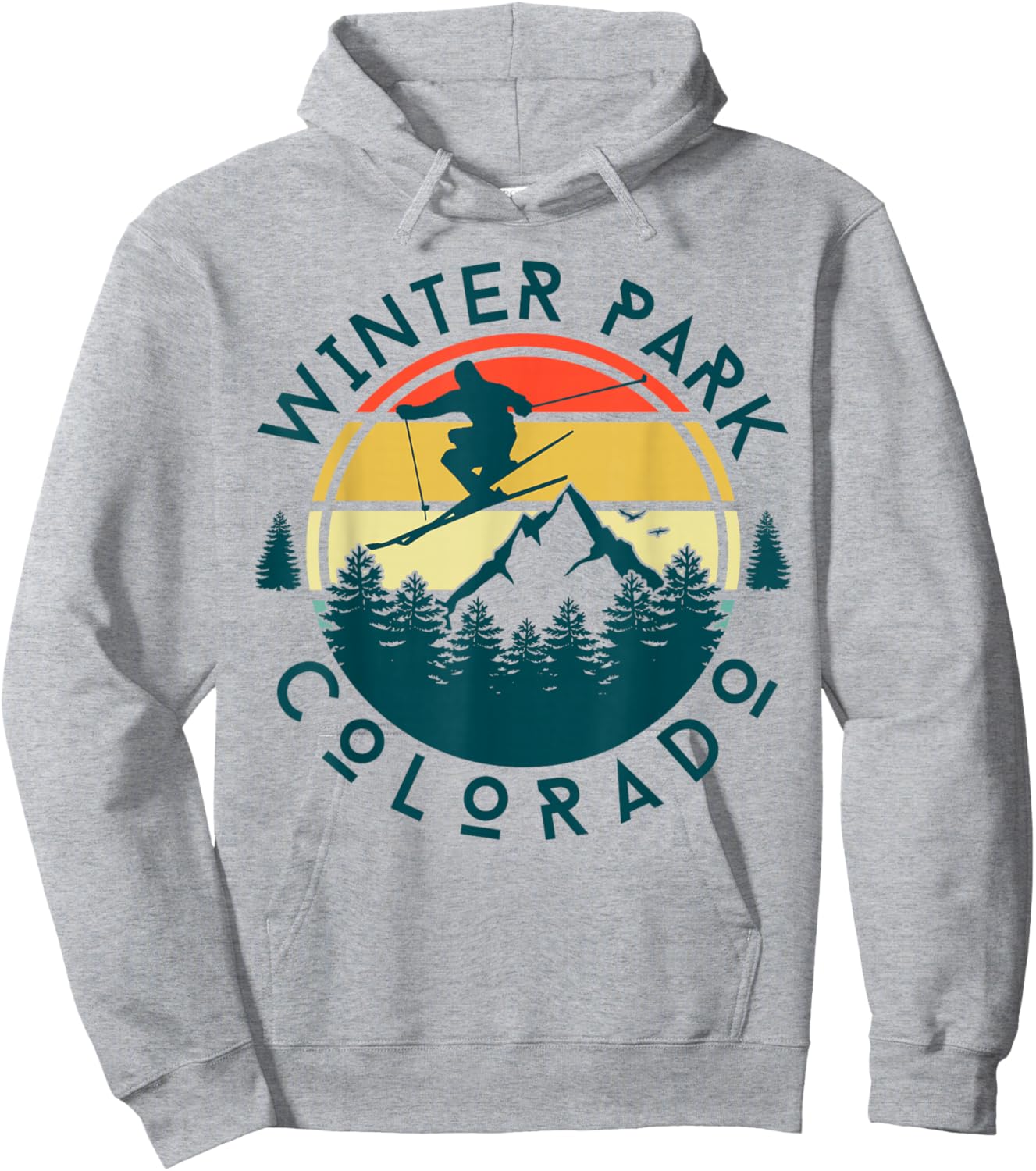 Winter Park Colorado Hoodie - Hoodie | Ash