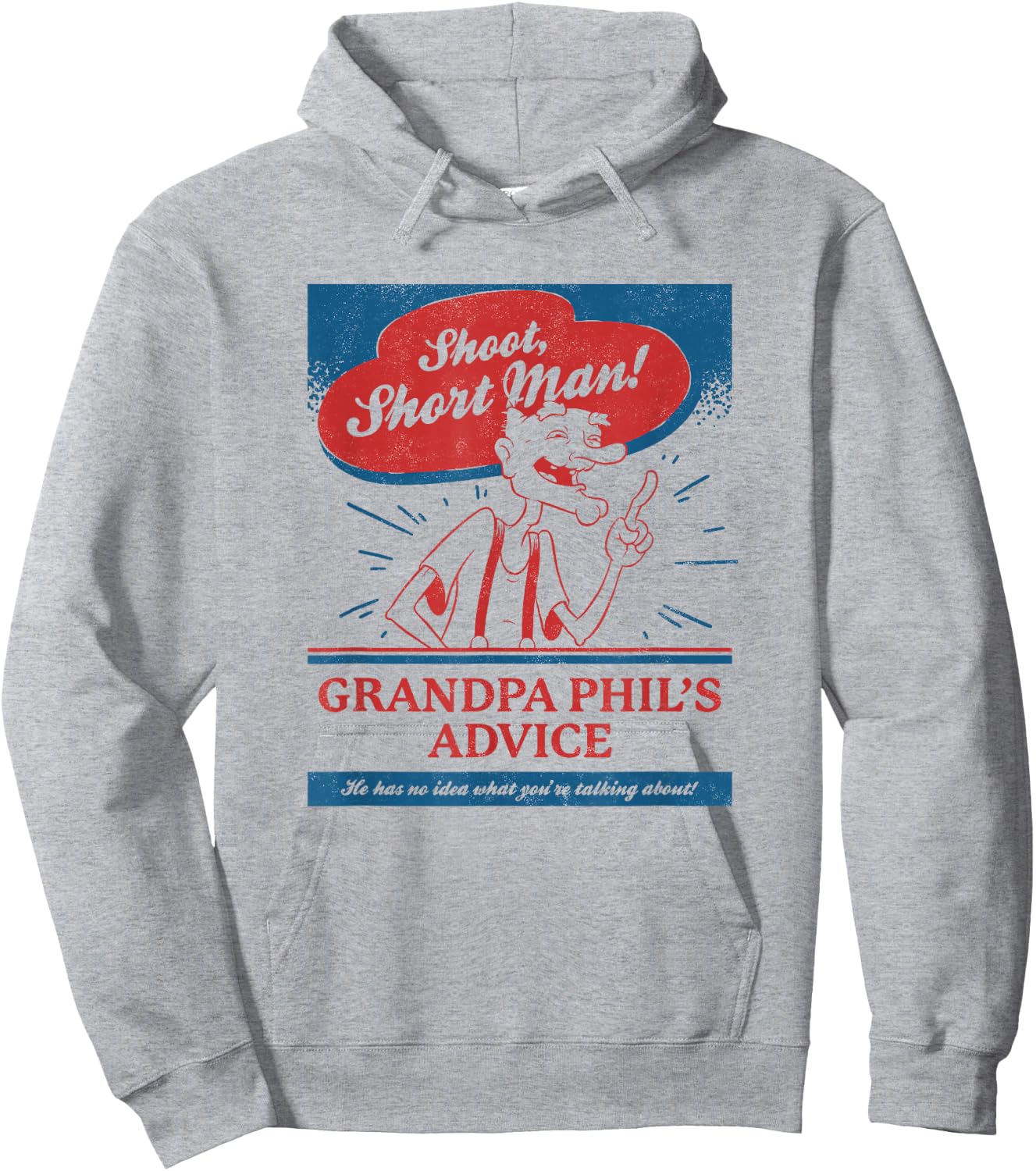 Hey Arnold Grandpa Phil Gives Great Advice Hoodie - Hoodie | Ash
