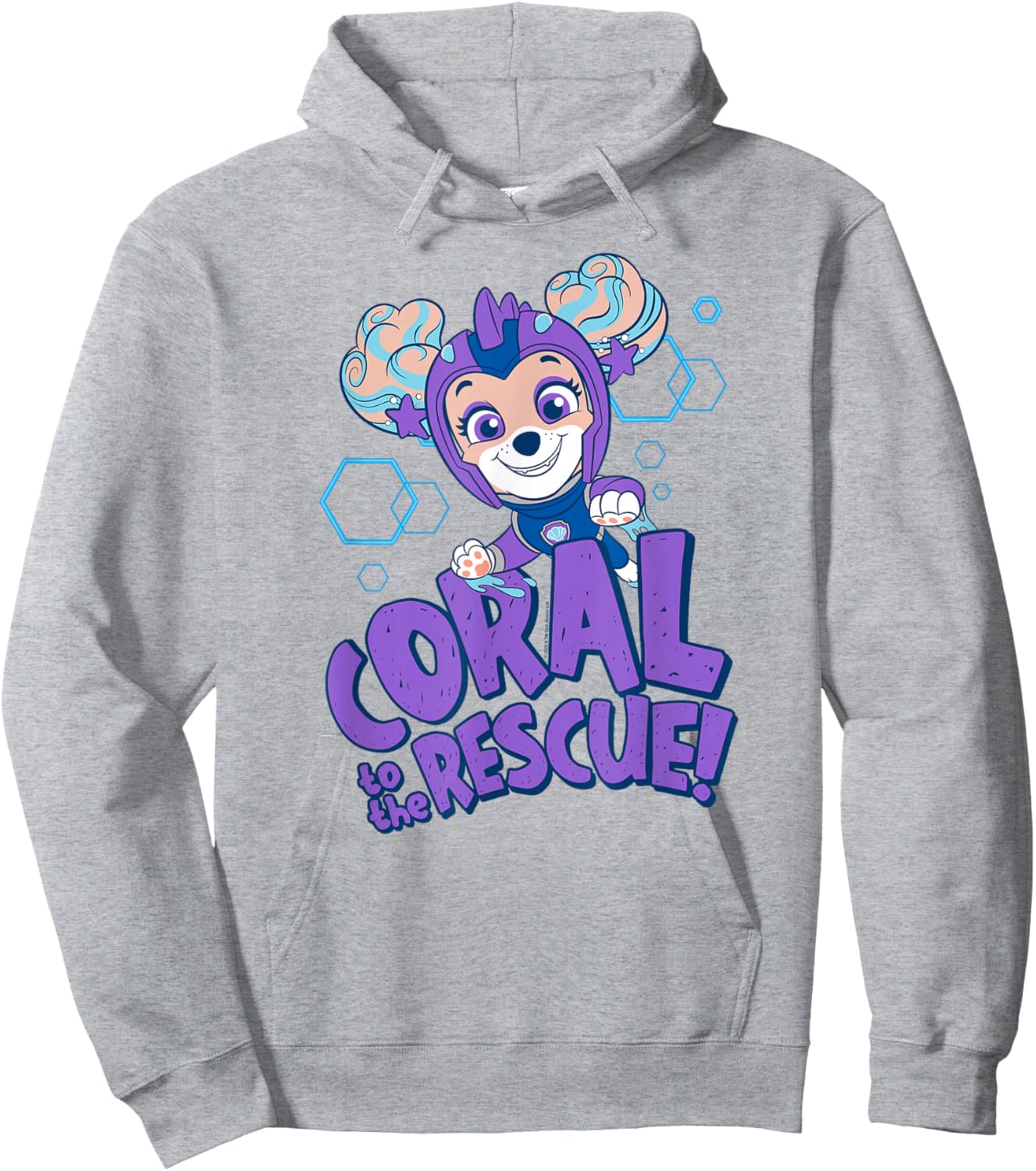 PAW Patrol Aqua Pups Coral to The Rescue Hoodie - Hoodie | Ash