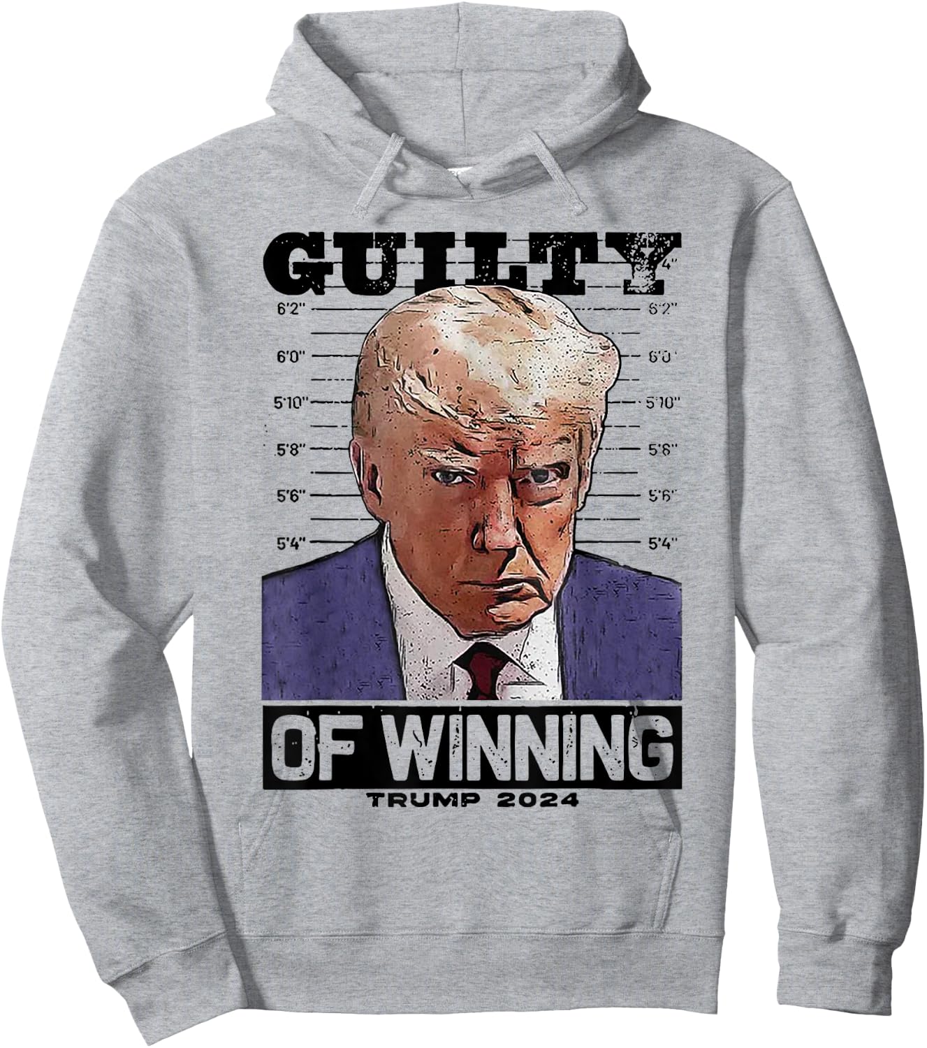 Trump 2024 Guilty Of Winning Hoodie - Hoodie | Ash