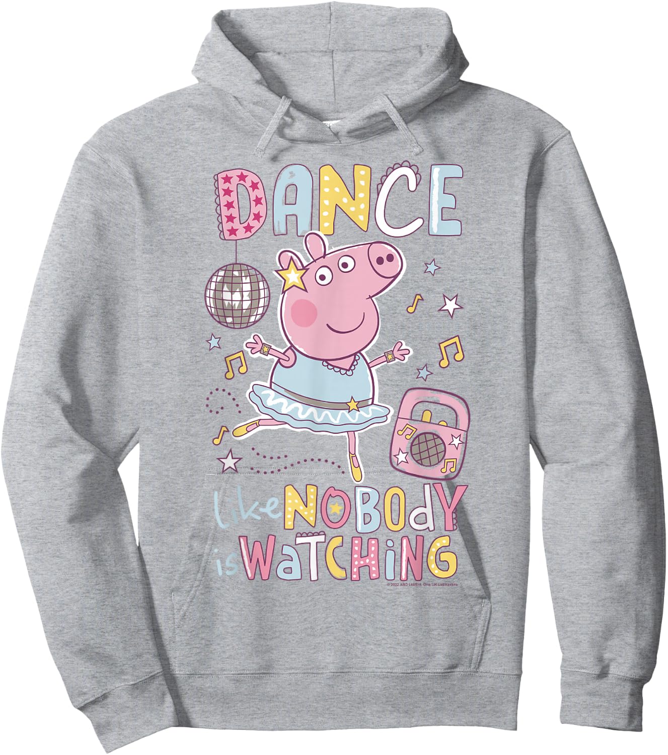 Peppa Pig Dance Like Nobody is Watching Joyful Hoodie - Hoodie | Ash