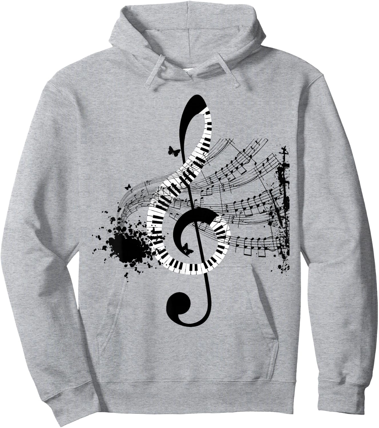 Musical Sheet Music Musicians Clef Sheet Music Hoodie - Hoodie | Ash