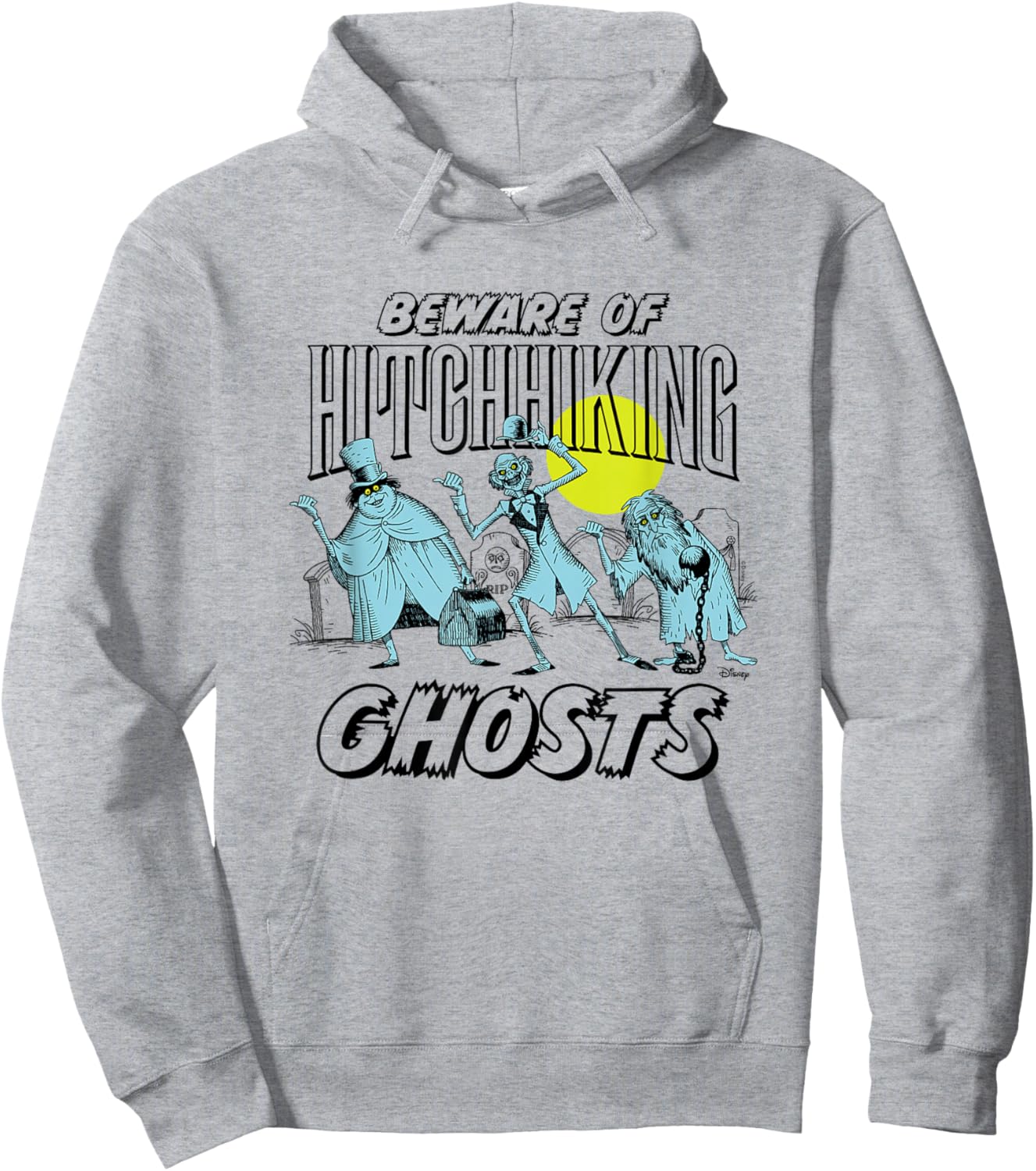 Haunted Mansion - HItchhiking Ghost Hoodie - Hoodie | Ash