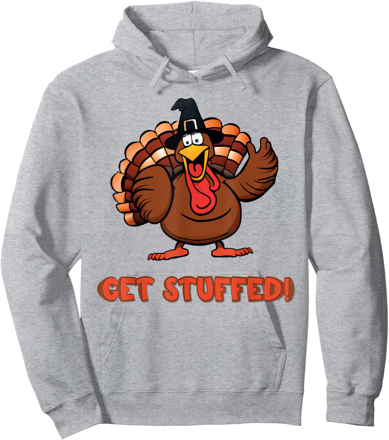 Get Stuffed Thanksgiving Holiday Funny Hoodie - Hoodie | Ash