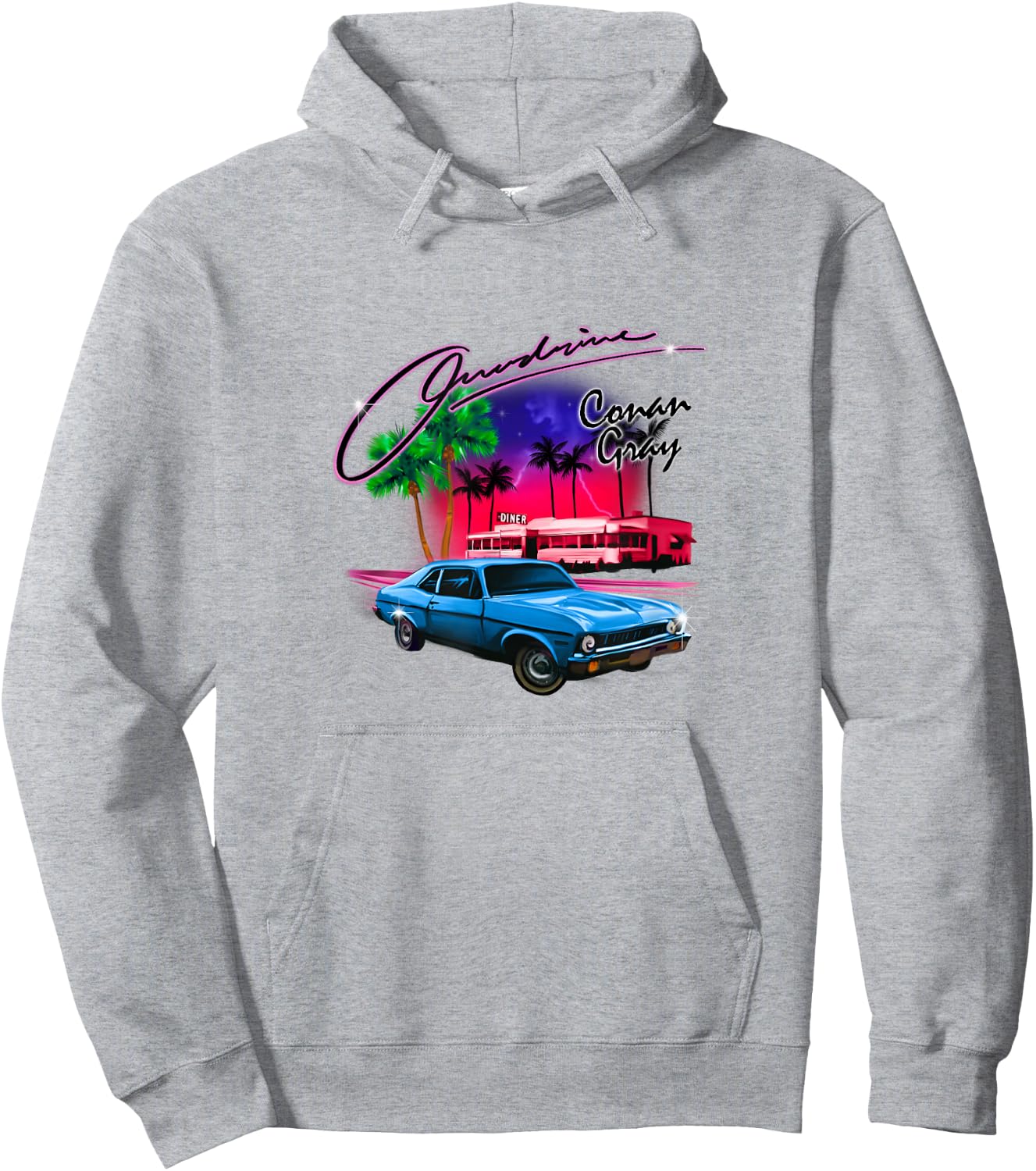 Official Conan Gray Overdrive Hoodie - Hoodie | Ash