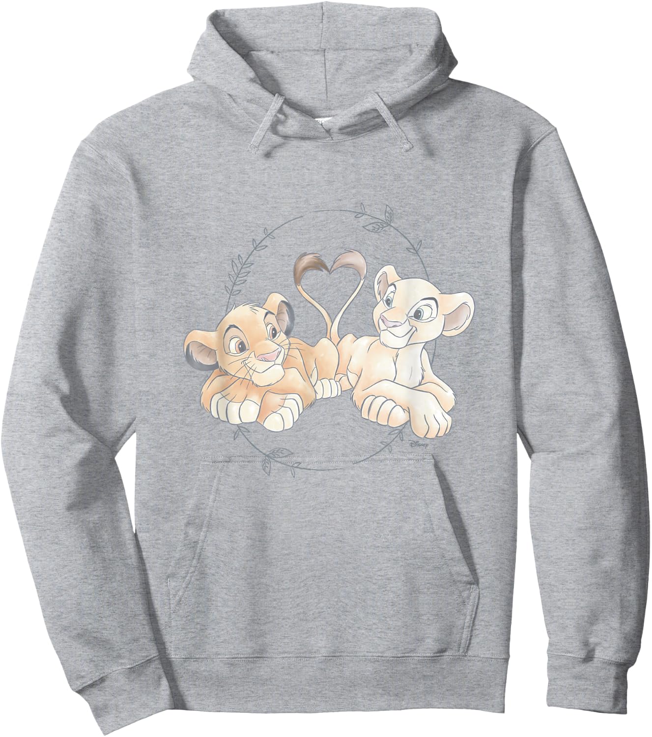 The Lion King - Simba Nala Heart Hoodie - Hoodie | Ash