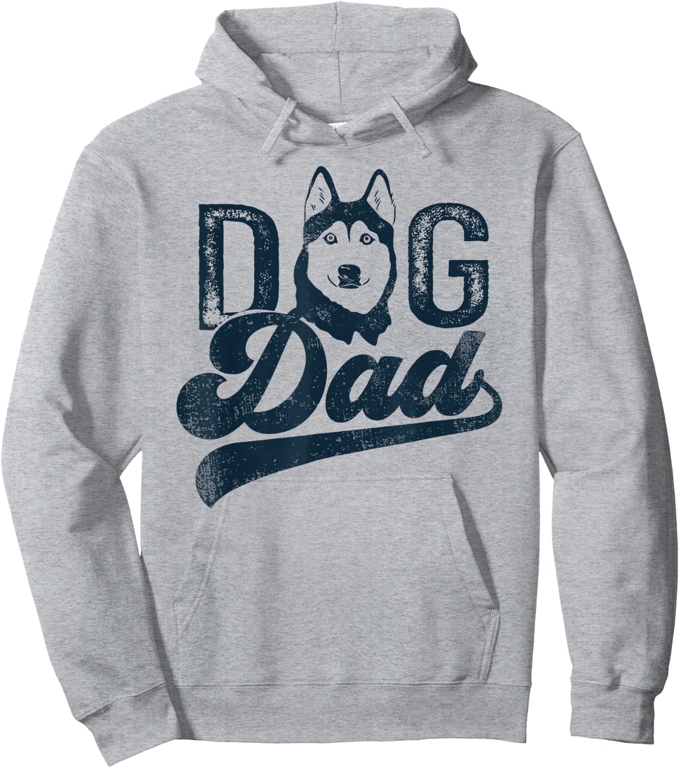 Husky Dog Dad Siberian Husky Hoodie - Hoodie | Ash