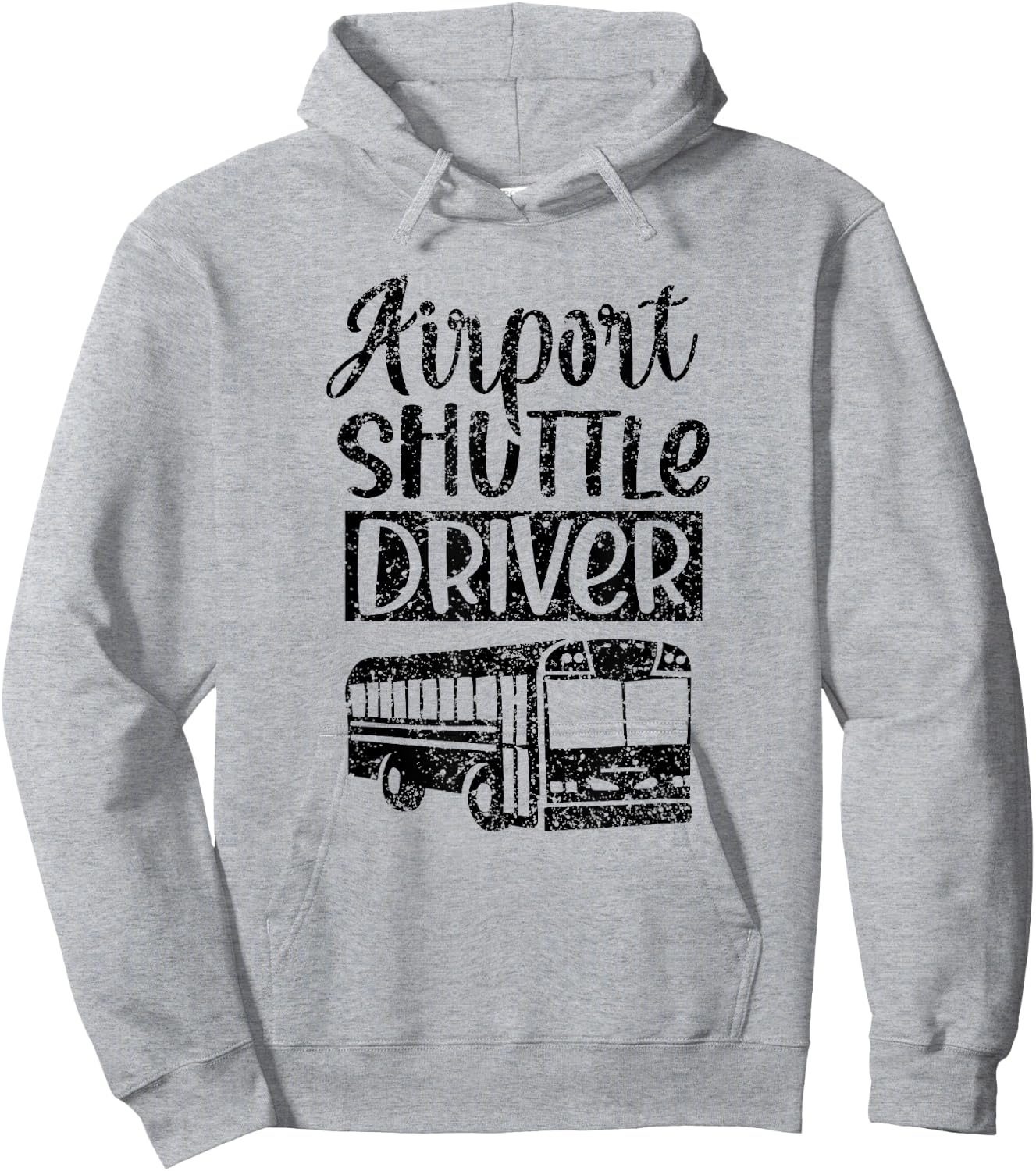 Airport Shuttle Driver Bus Service Driving Hoodie - Hoodie | Ash