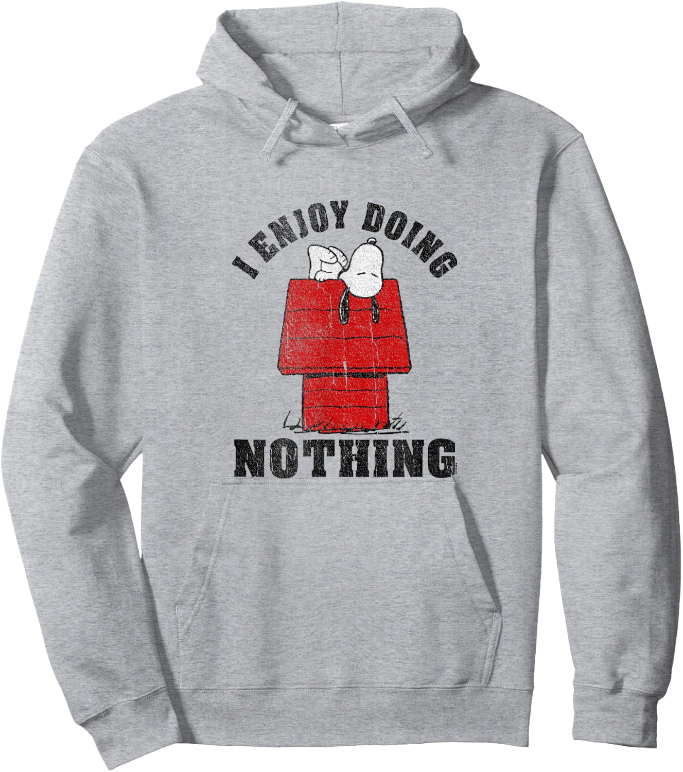 Peanuts - Snoopy I Enjoy doing Nothing Hoodie - Hoodie | Ash