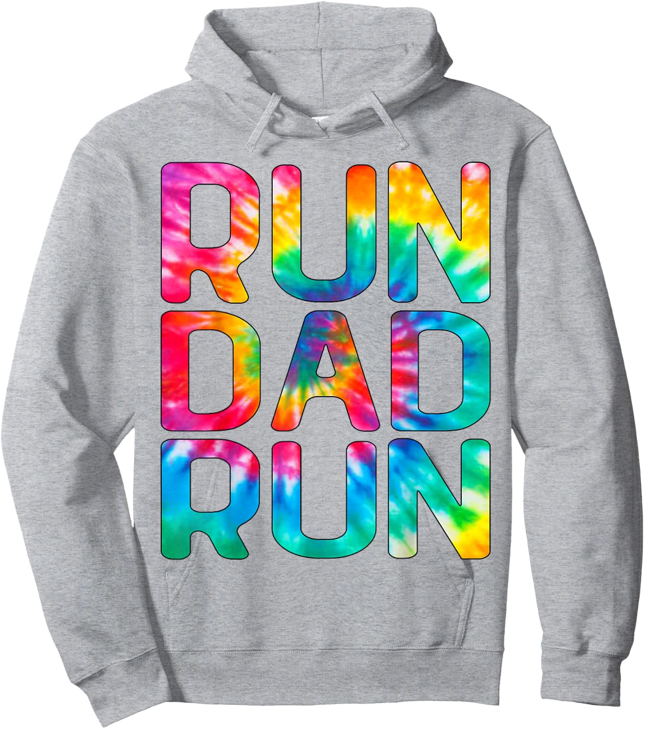 Run Dad Run Marathon Running Spectator Hoodie - Hoodie | Ash