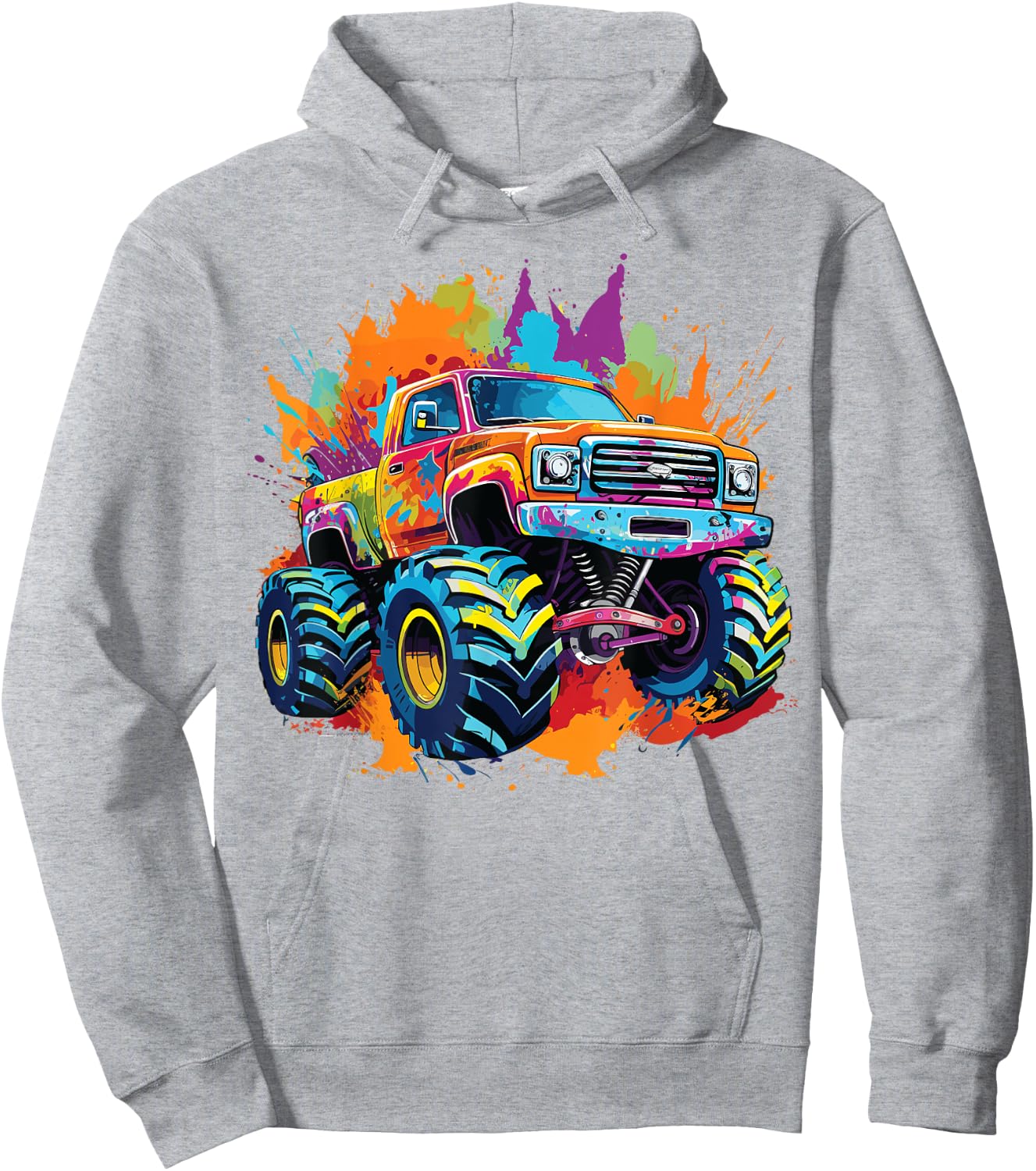 Monster Truck for toddlers Youth & Adults Hoodie - Hoodie | Ash