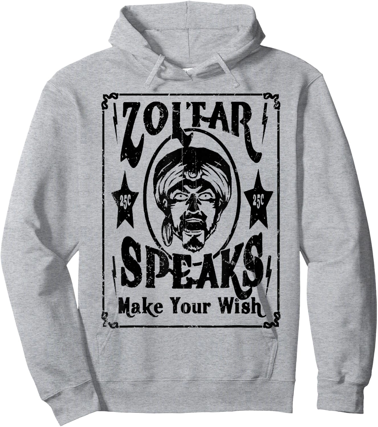 Vintage Zoltar Speaks Make Your Wish Hoodie - Hoodie | Ash