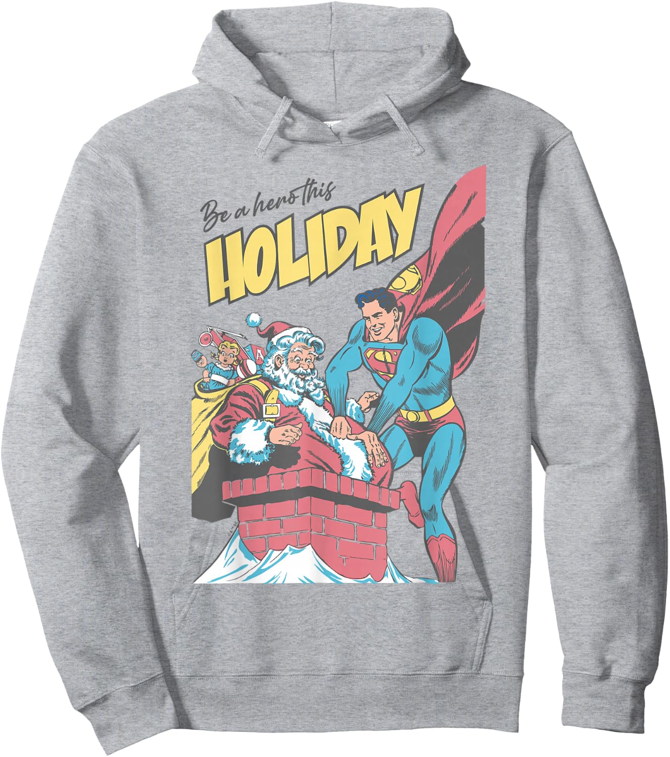 Superman Christmas Holiday Hero Hoodie - Hoodie | Ash