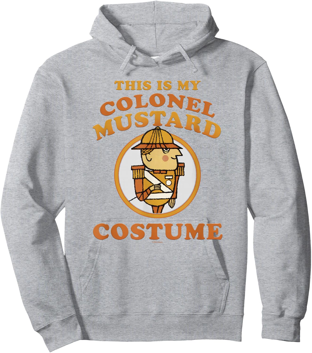 Clue This Is My Colonel Mustard Costume Hoodie - Hoodie | Ash