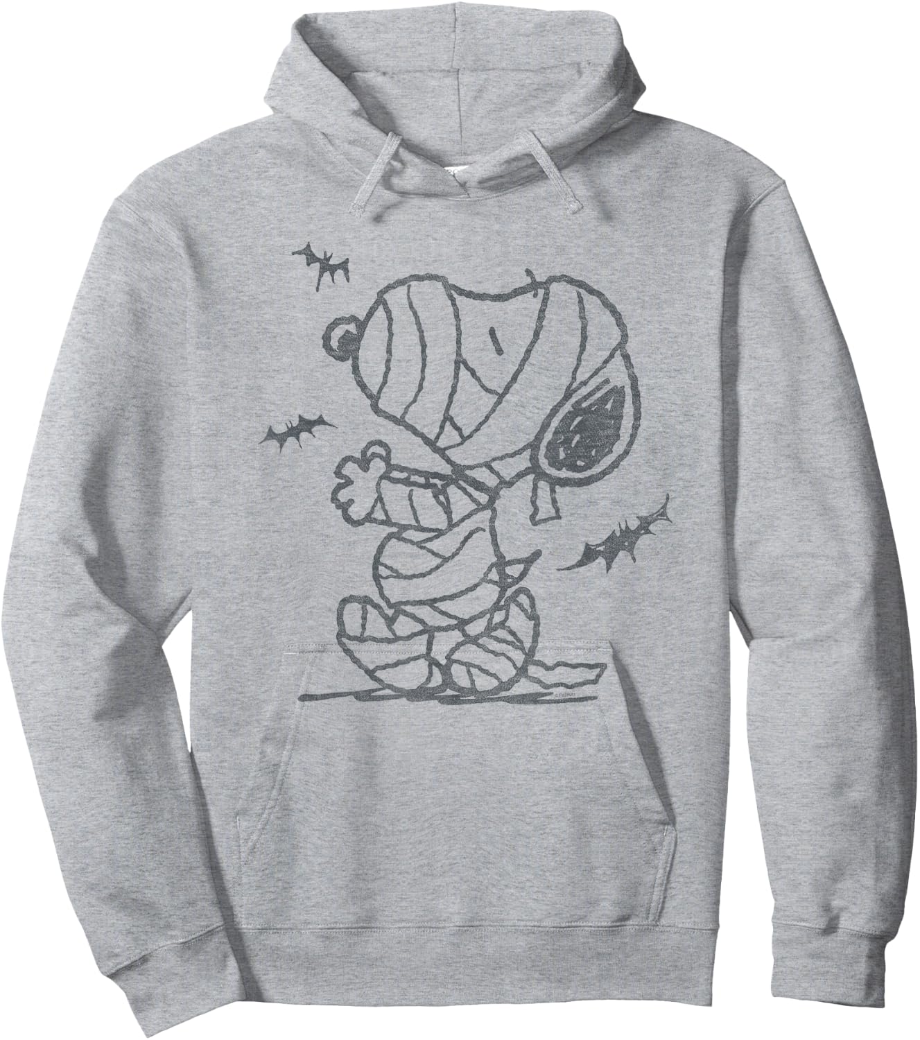 Peanuts - Snoopy Mummy And Bats Hoodie - Hoodie | Ash