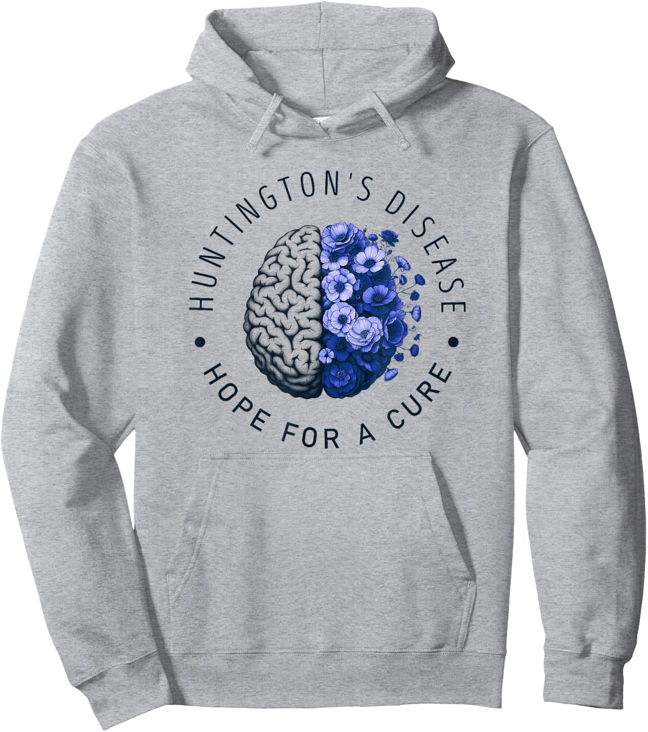 Huntington's Disease Awareness Hope for a Cure Hoodie - Hoodie | Ash