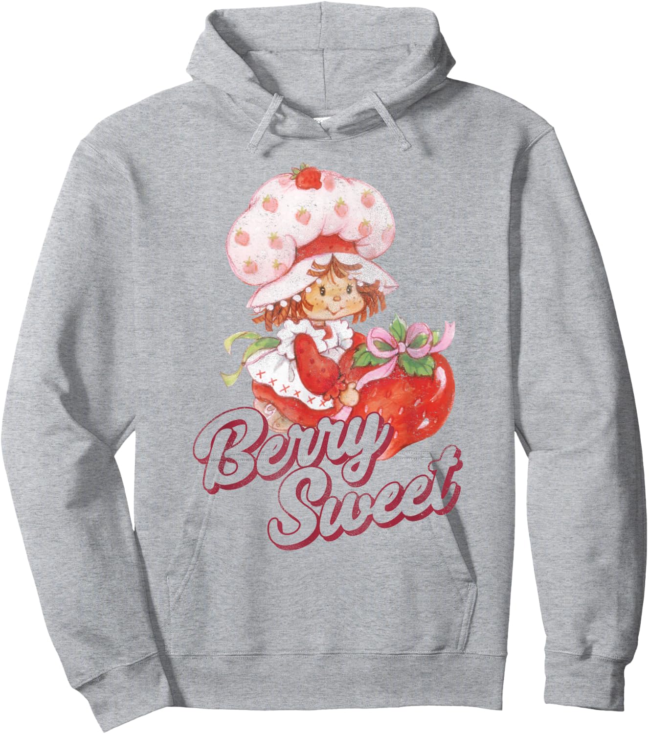 Strawberry Shortcake Vintage Berry Sweet Poster Hoodie - Hoodie | Ash