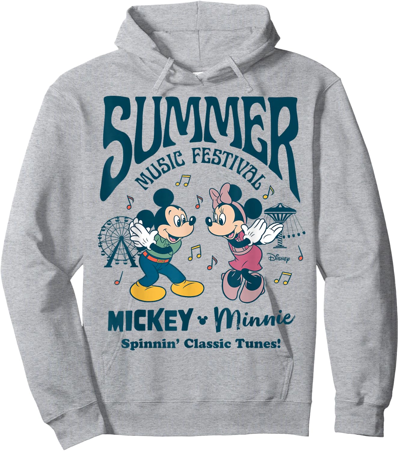 Disney - Mickey Minnie Summer Music Festival Hoodie - Hoodie | Ash