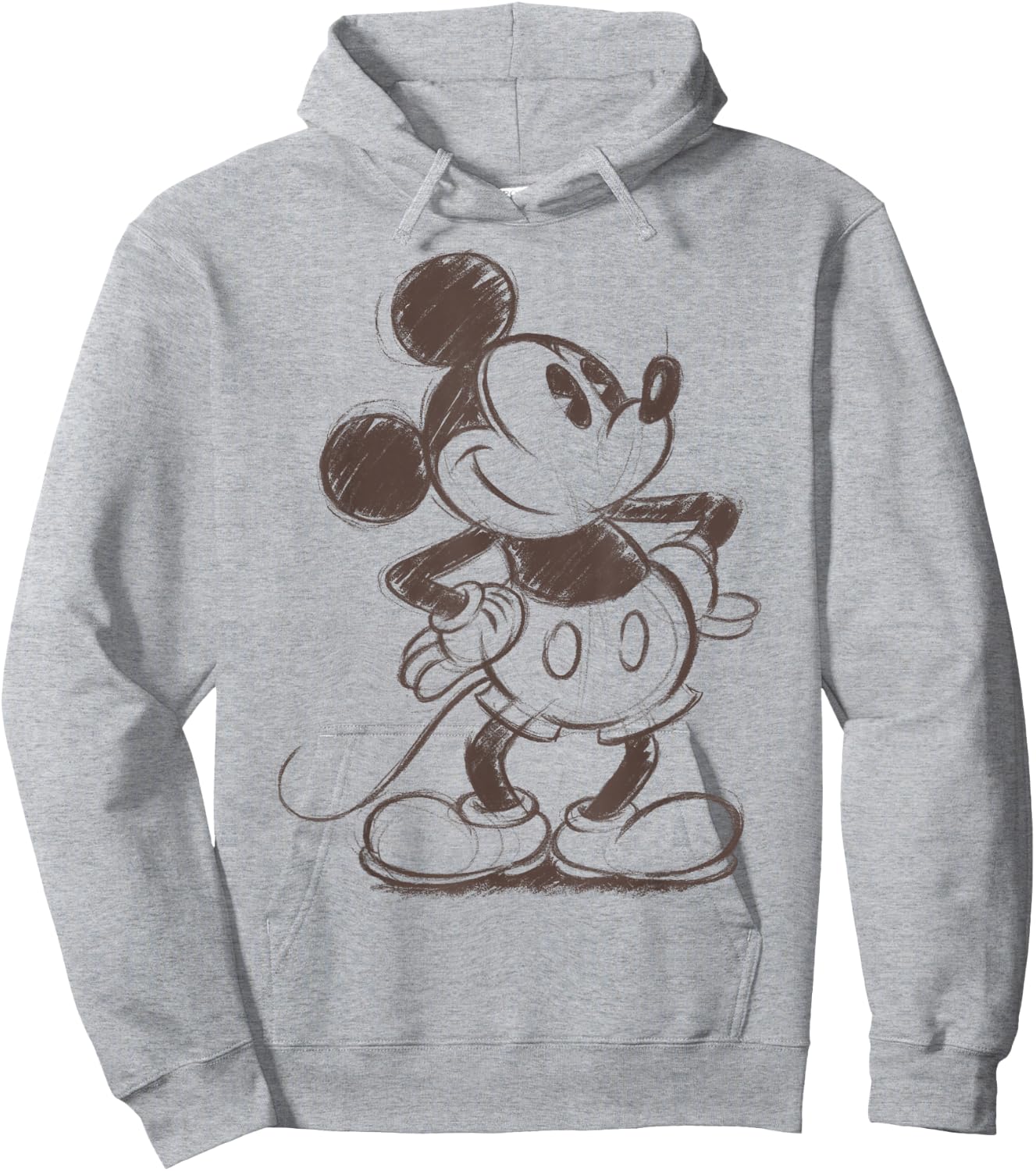 Disney Mickey Mouse Pencil Sketch Original Hoodie - Hoodie | Ash