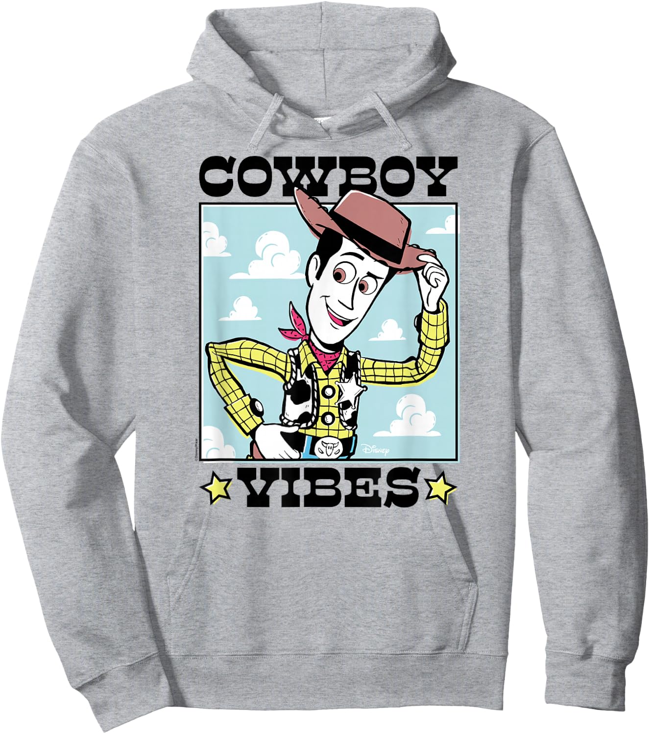 Toy Story - Cowboy Vibes Hoodie - Hoodie | Ash