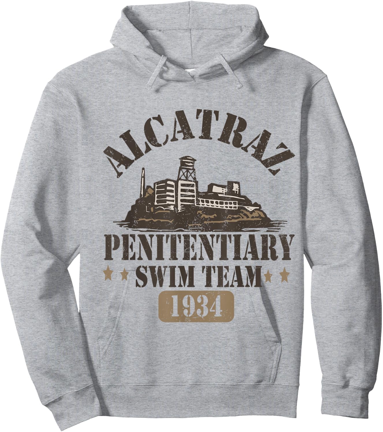 san francisco alcatraz Swim Team from 1934 Hoodie - Hoodie | Ash