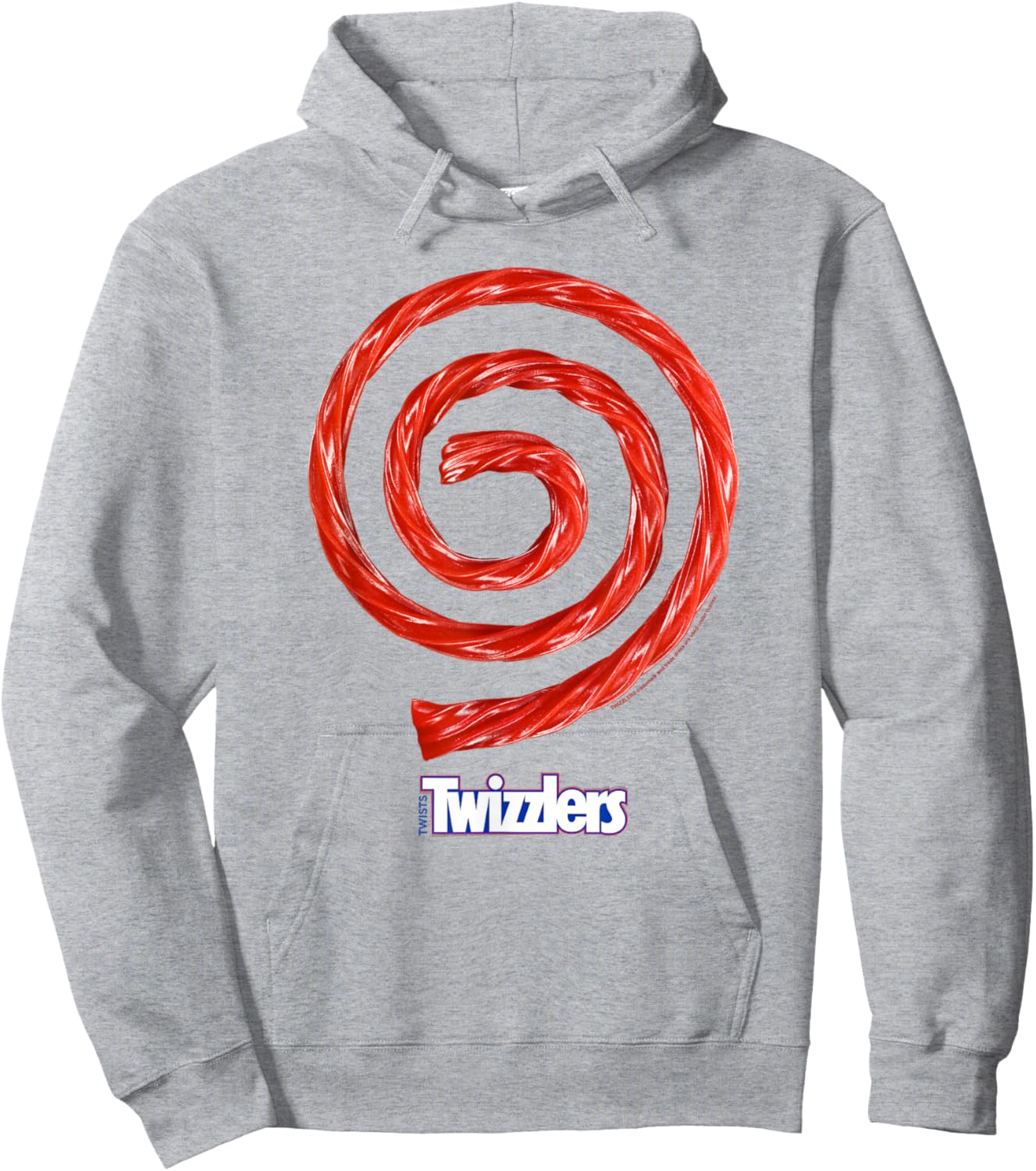 Twizzlers Spiral Amazing Candy Official Logo Hoodie - Hoodie | Ash