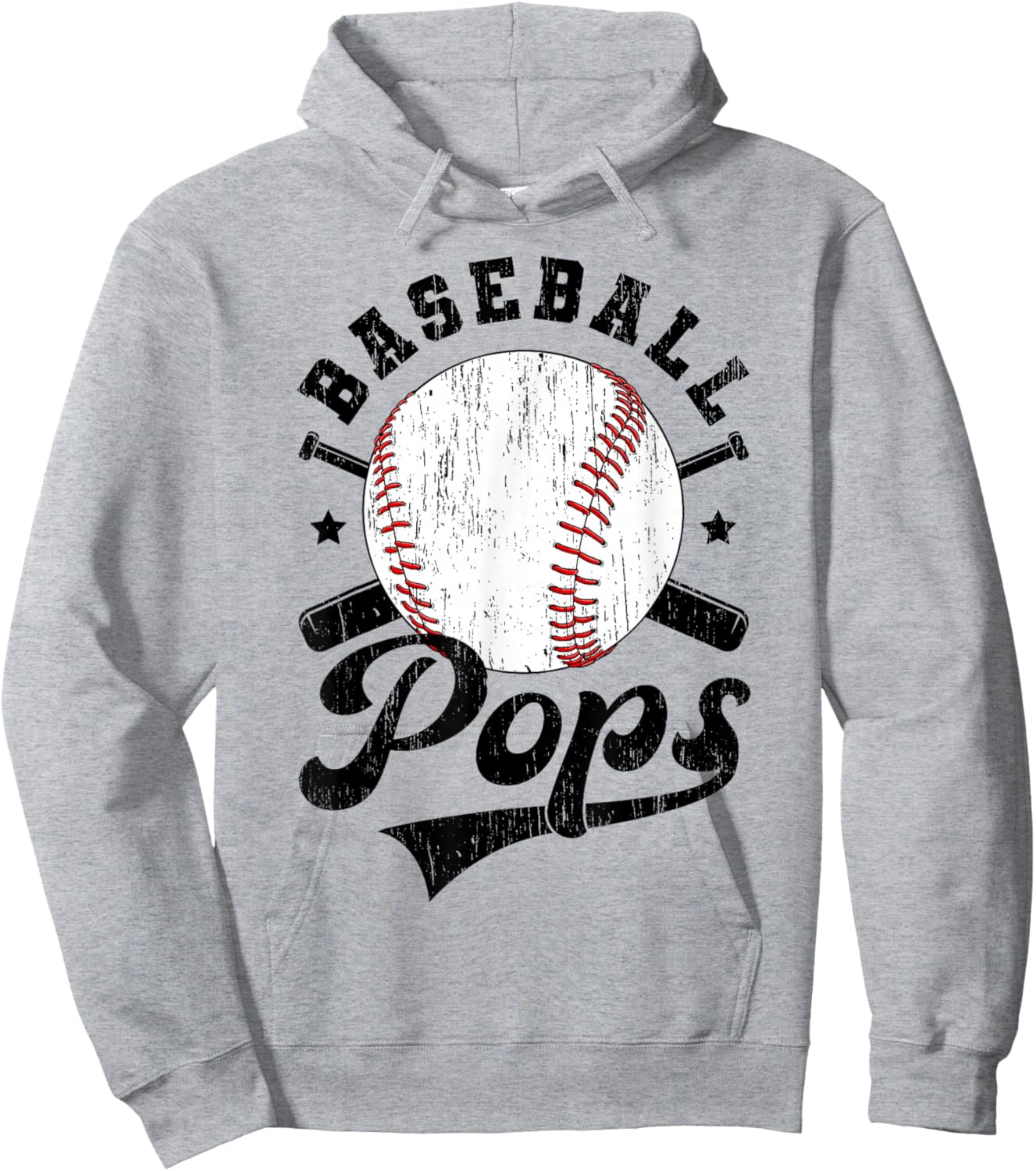 Baseball Pops Grandpa Baseball Player Pops Hoodie - Hoodie | Ash