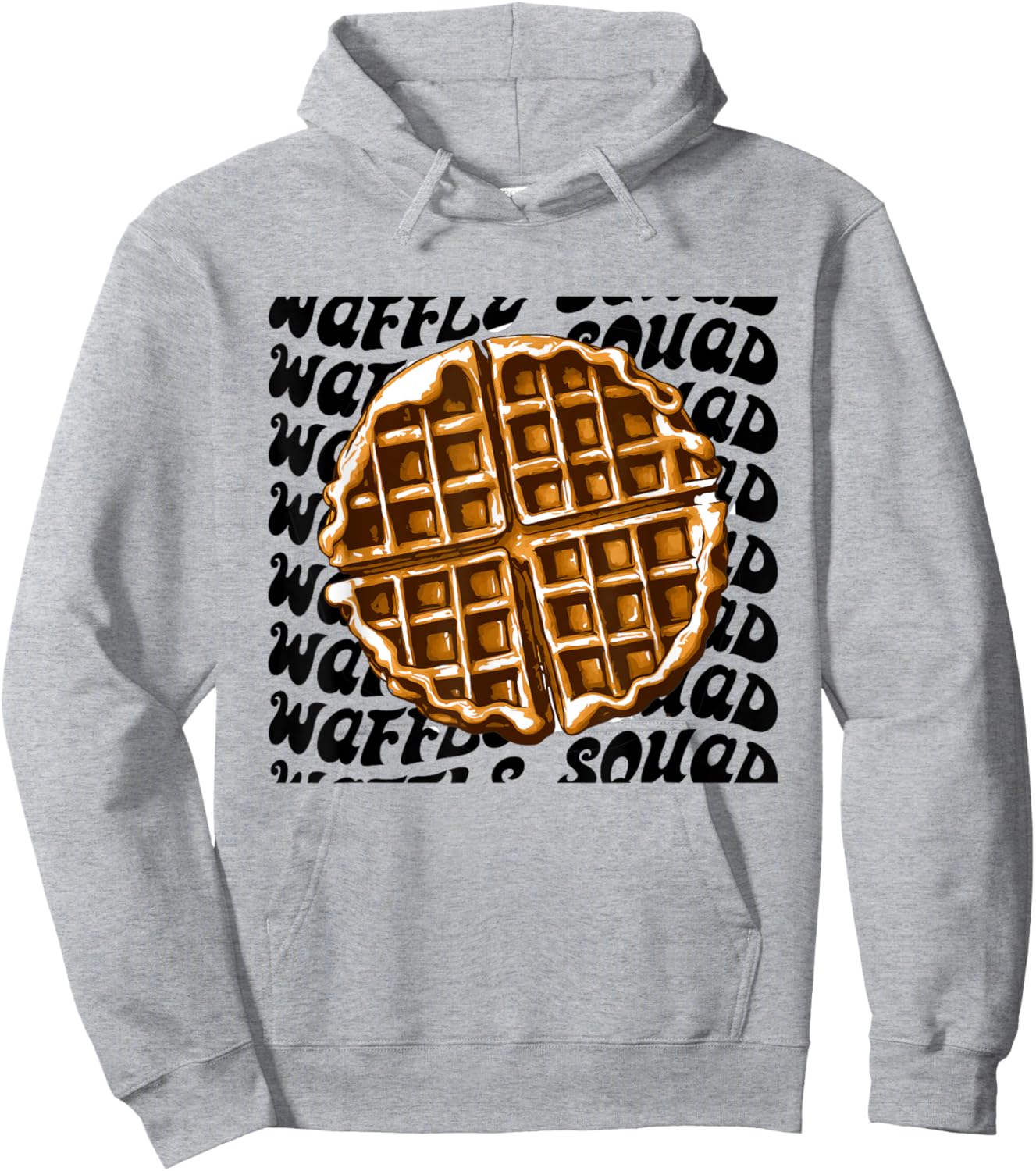 Waffle Gourmet Funny Quote Waffle Squad Hoodie - Hoodie | Ash
