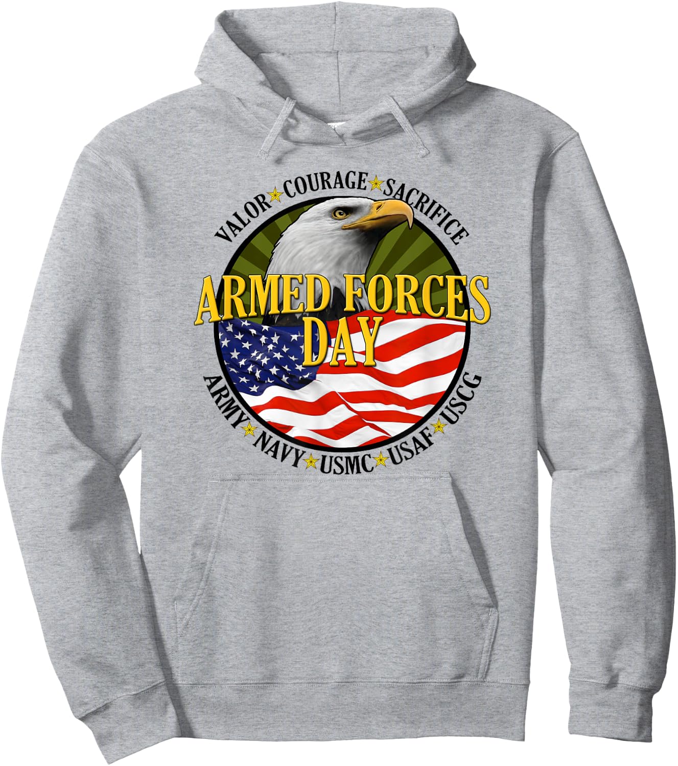 Armed Forces Day Hoodie - Hoodie | Ash