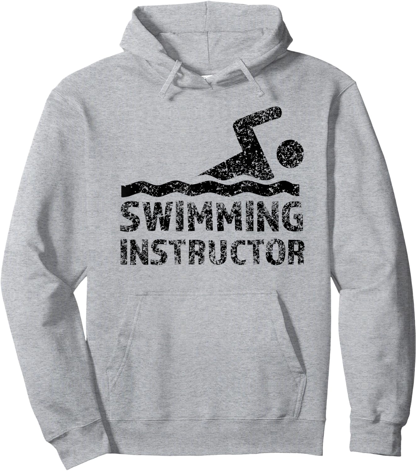 Swimming Instructor Lesson Swim Coach Hoodie - Hoodie | Ash