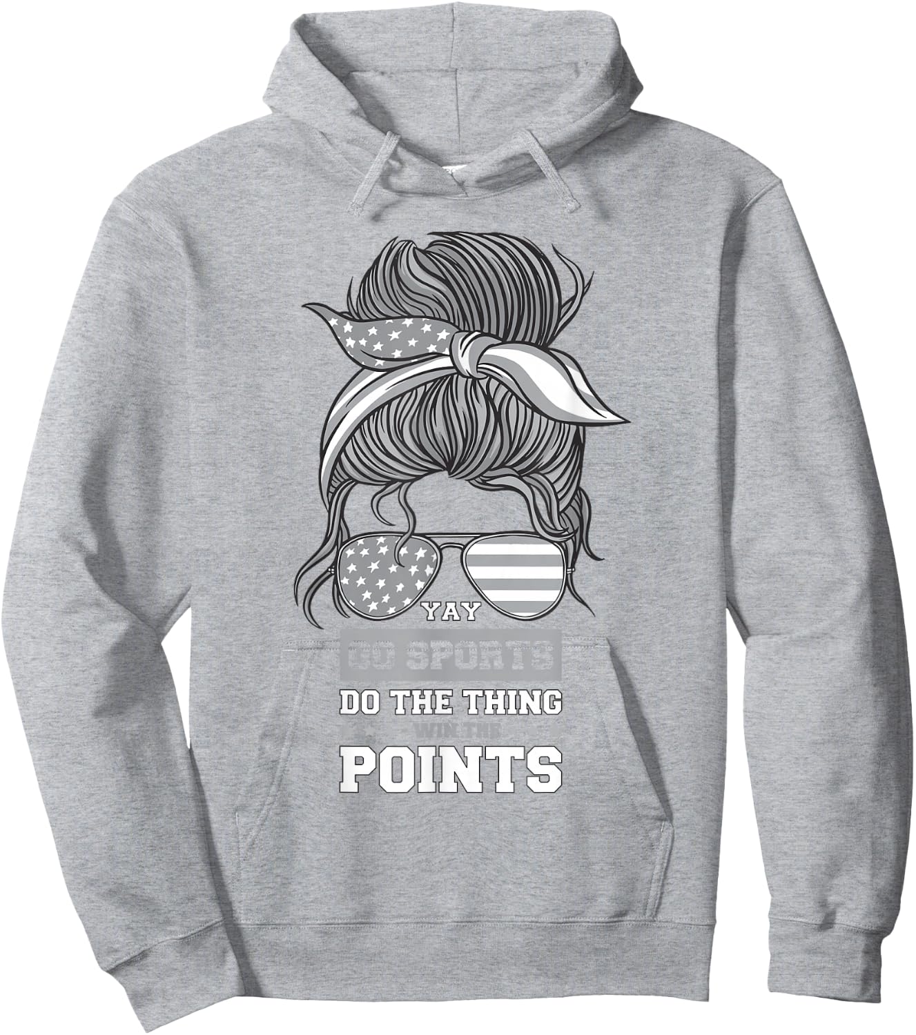 Non-Sports Fan Go Sports Yay Sports Hoodie - Hoodie | Ash