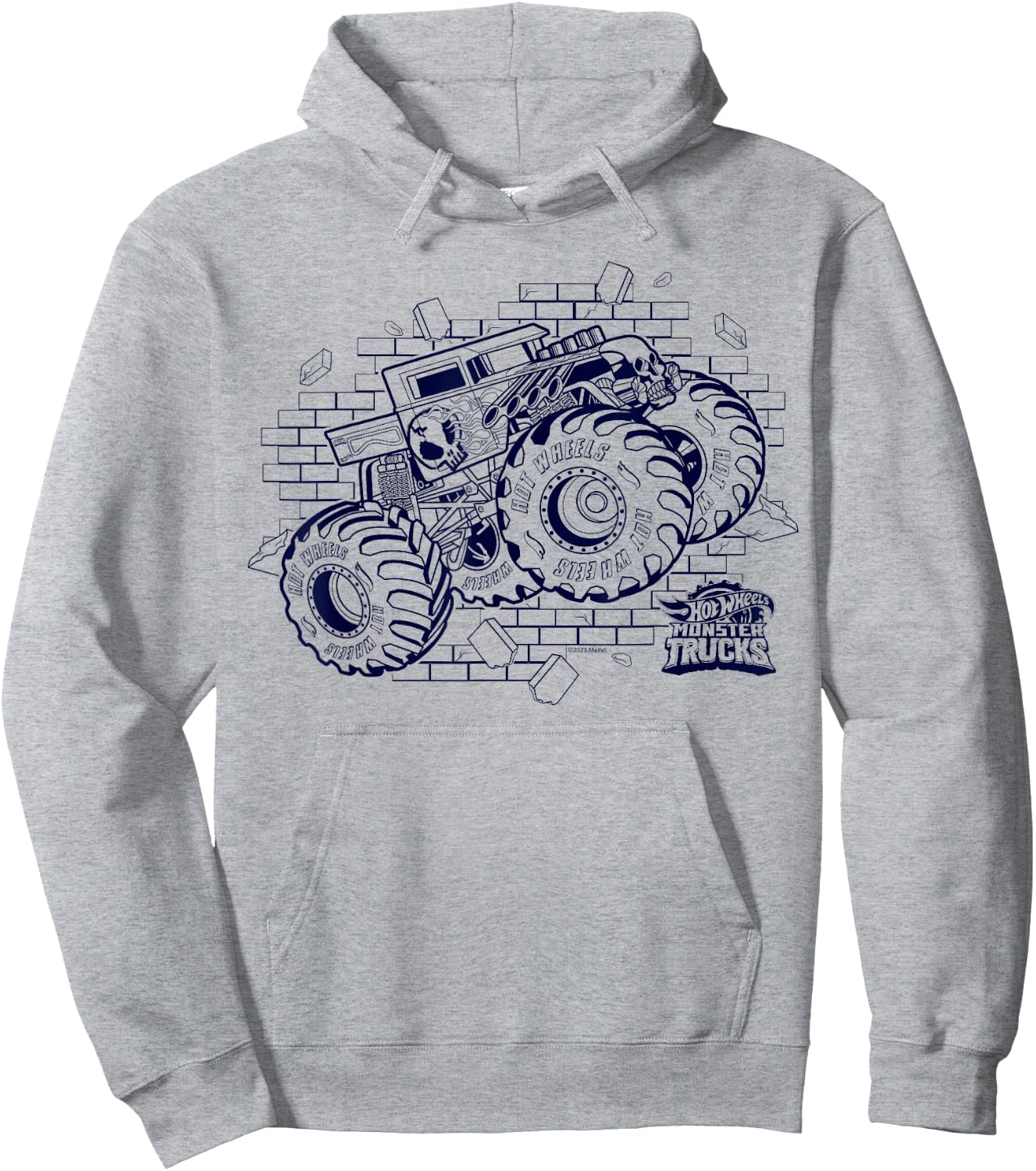 Hot Wheels - Bone Shaker Monster Truck Hoodie - Hoodie | Ash