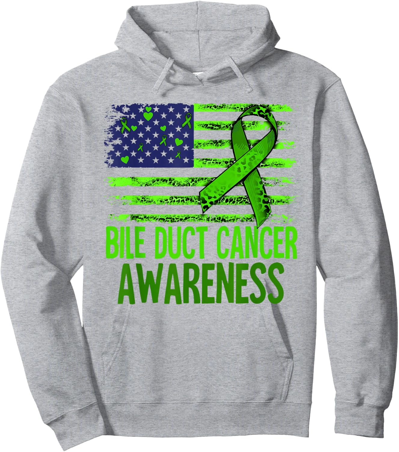 Bile Duct Cancer Awareness Hoodie - Hoodie | Ash