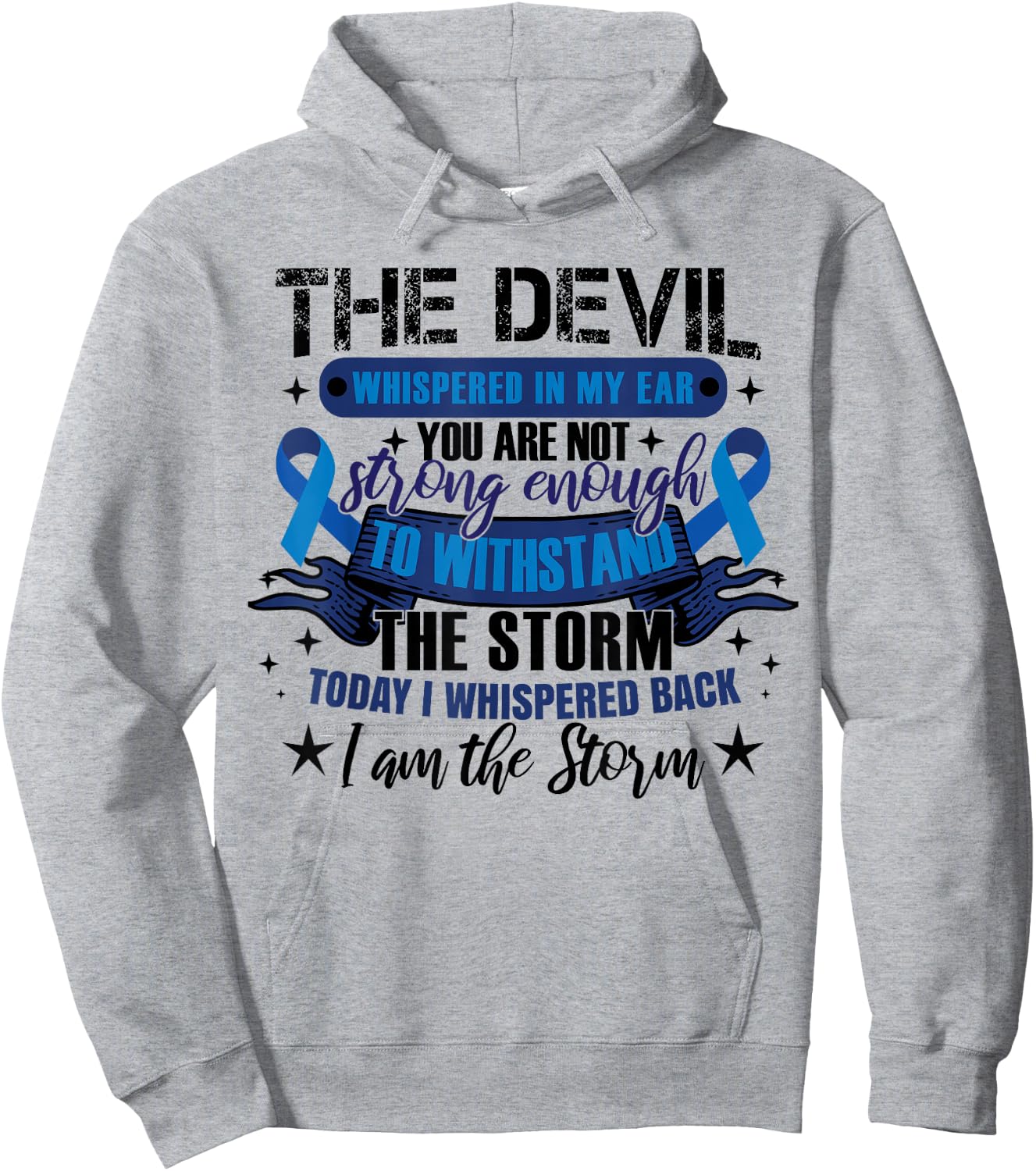 Colon Cancer Fighter Hoodie - Hoodie | Ash